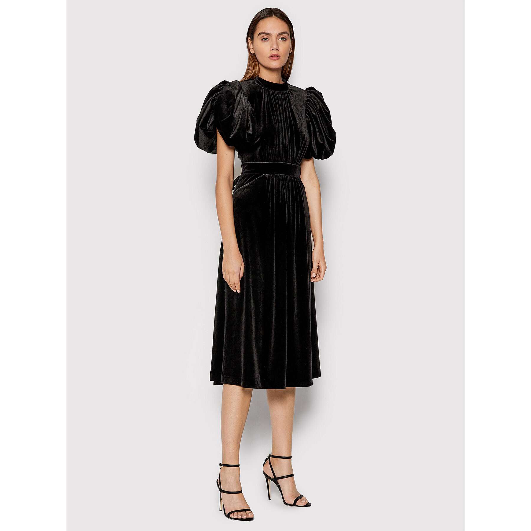 ROTATE Rochie cocktail Noon RT804 Negru Regular Fit - Pled.ro