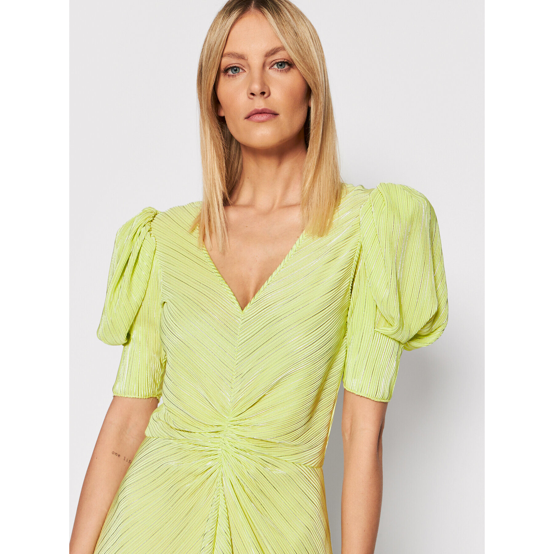 ROTATE Rochie cocktail Sierina RT1164 Verde Regular Fit - Pled.ro