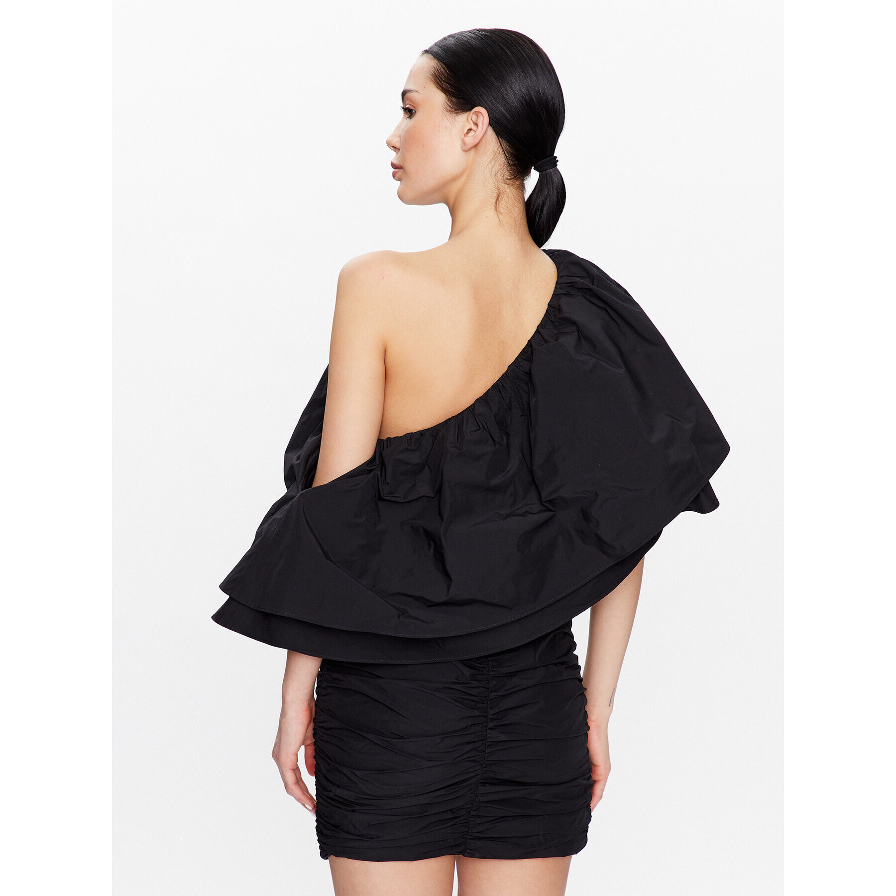 ROTATE Rochie cocktail Taft Pleated One RT2495 Negru Regular Fit - Pled.ro