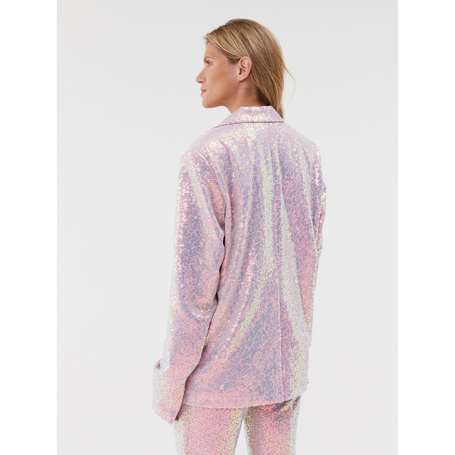 ROTATE Sacou Sequin 1113712208 Roz Oversize - Pled.ro