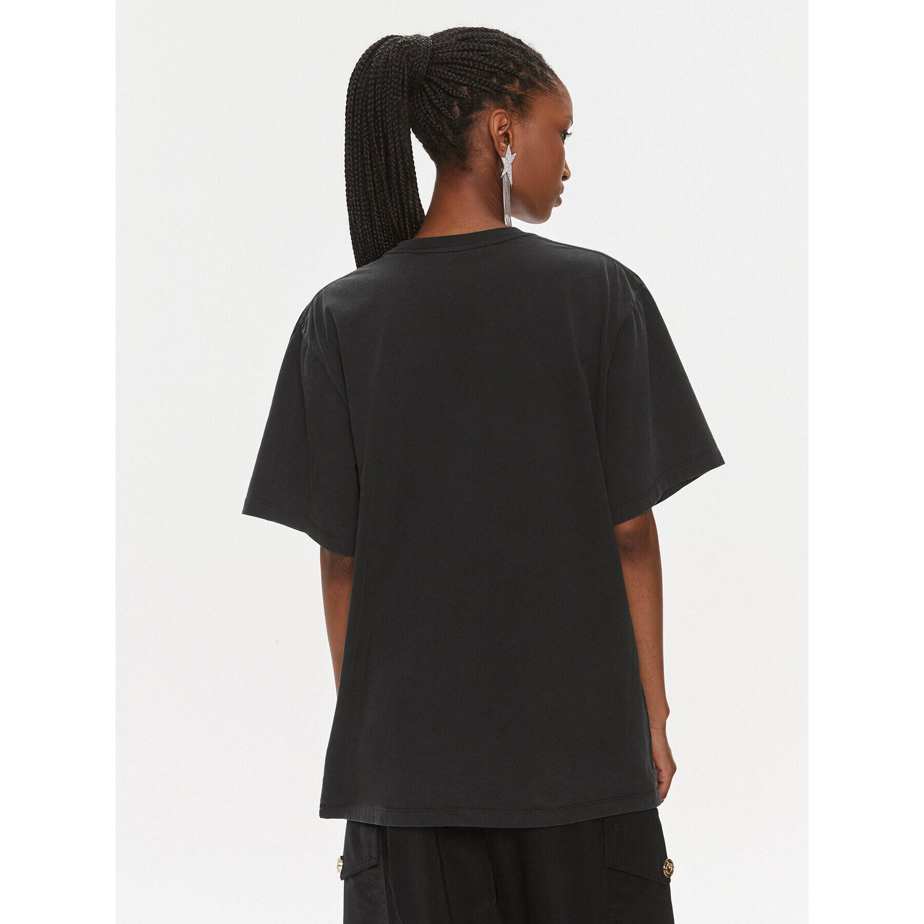 ROTATE Tricou 112083100 Negru Oversize - Pled.ro