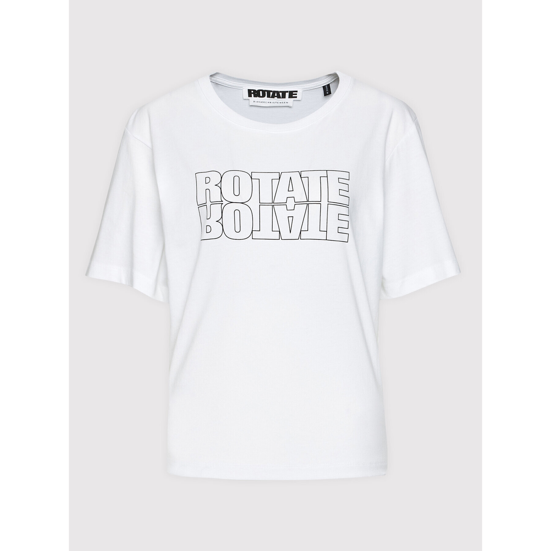 ROTATE Tricou Aster Tee RT443 Alb Loose Fit - Pled.ro