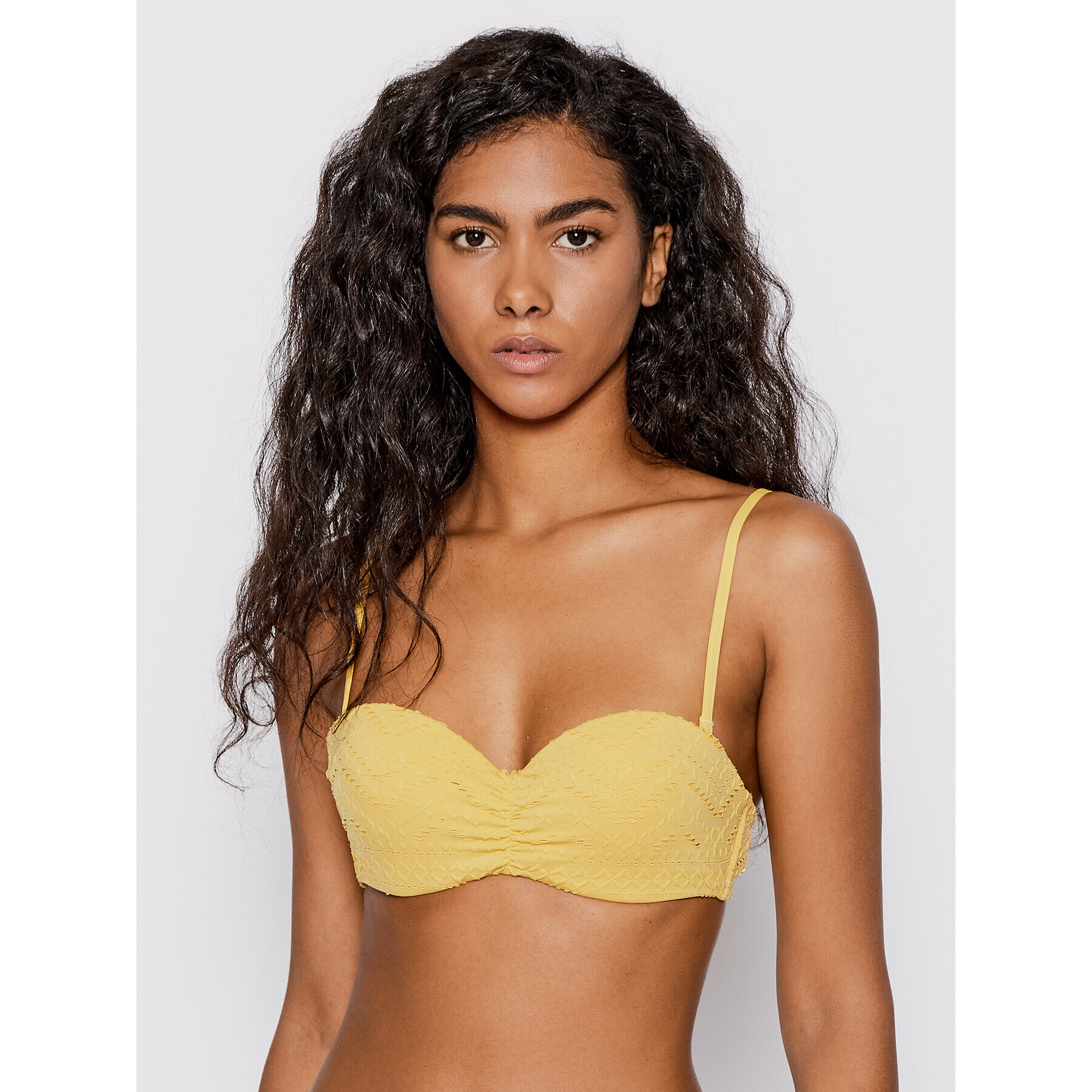 Roxy Bikini partea de sus Quiet Beauty ERJX304650 Galben - Pled.ro