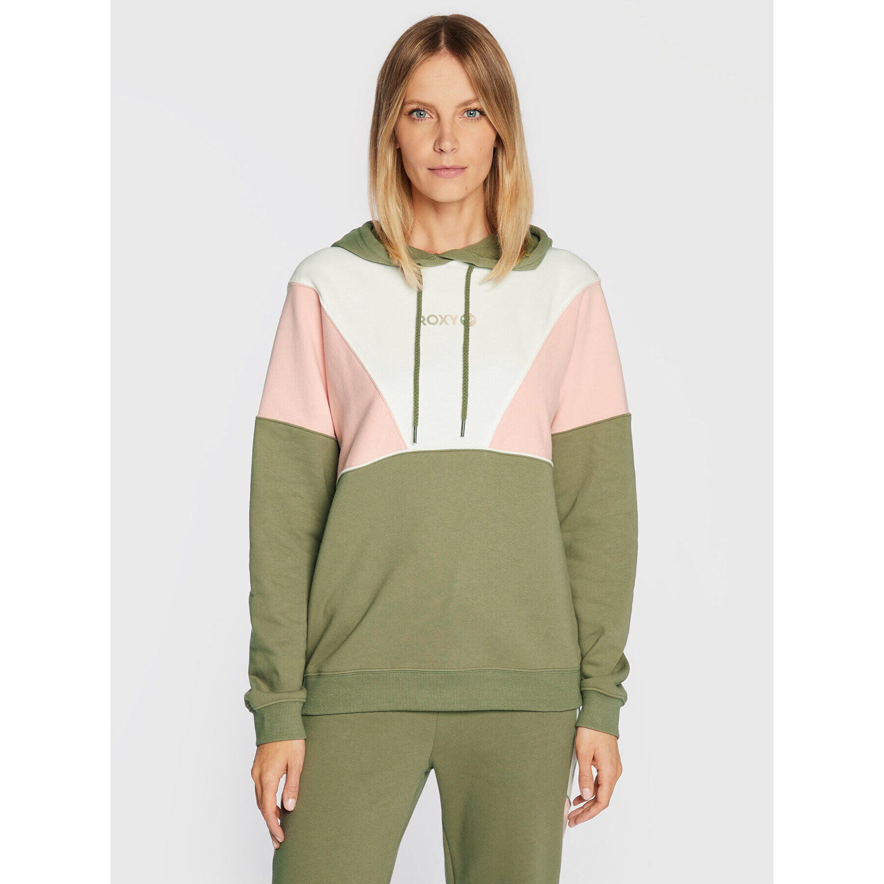 Roxy Bluză Lets Get Going ERJFT04591 Verde Relaxed Fit - Pled.ro