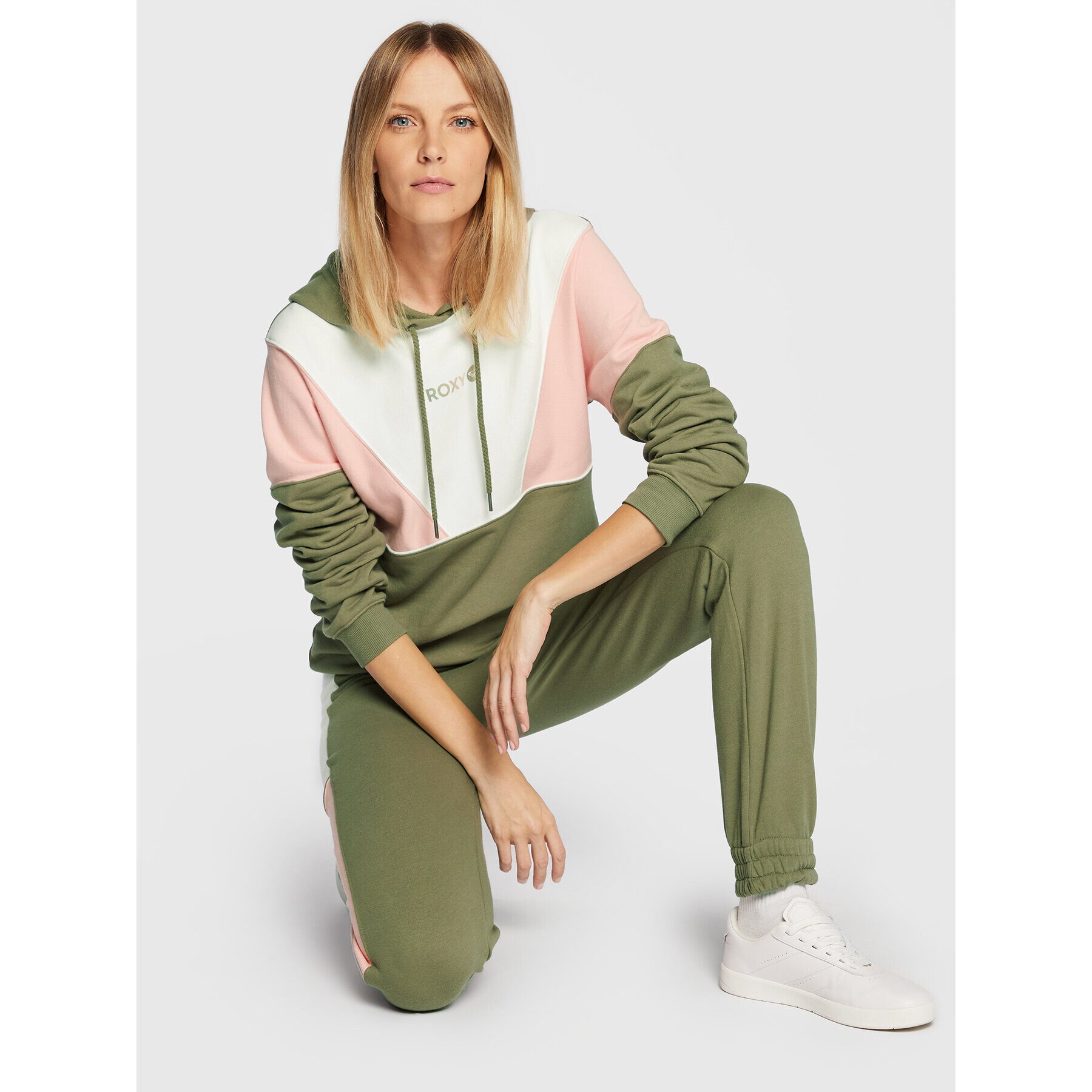 Roxy Bluză Lets Get Going ERJFT04591 Verde Relaxed Fit - Pled.ro