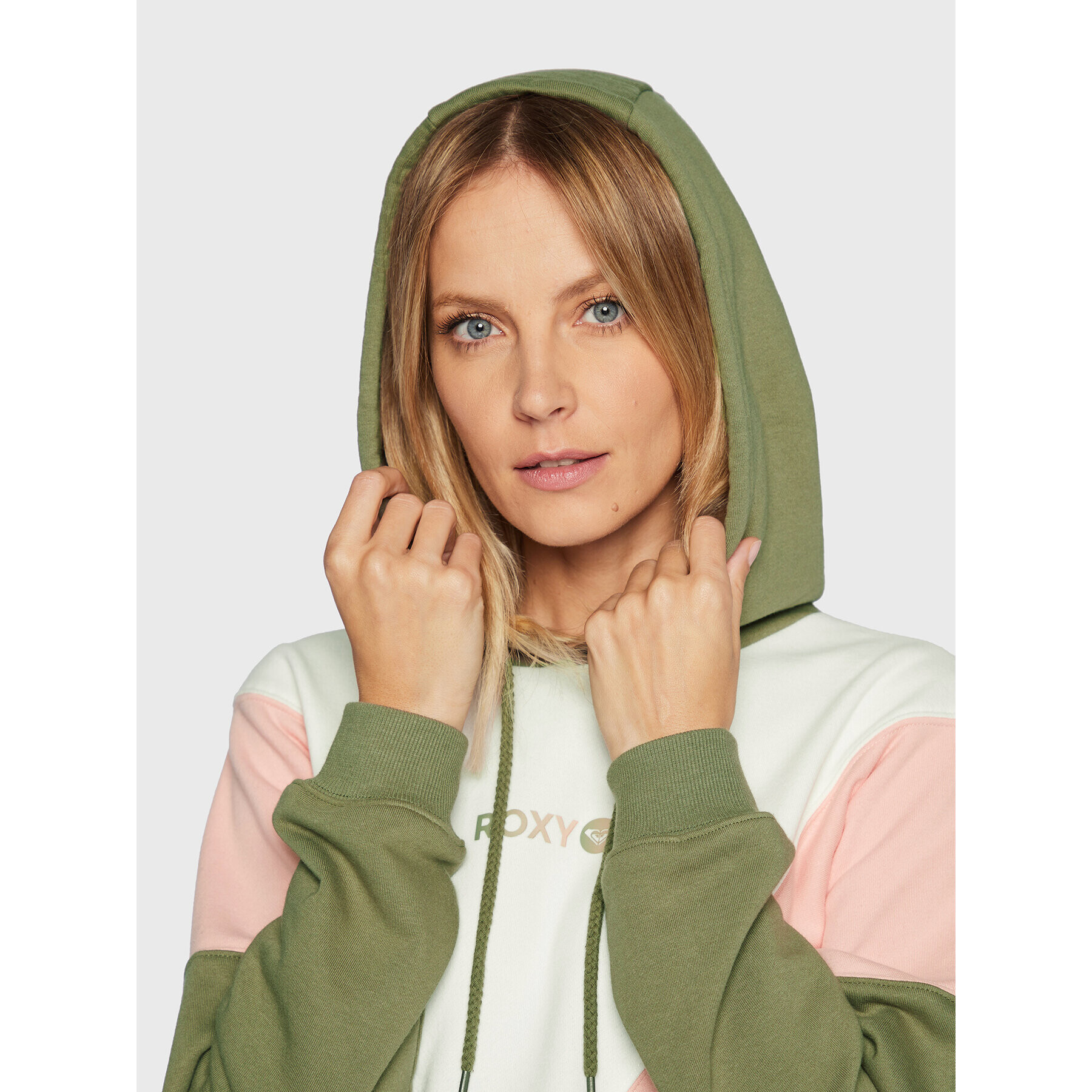 Roxy Bluză Lets Get Going ERJFT04591 Verde Relaxed Fit - Pled.ro