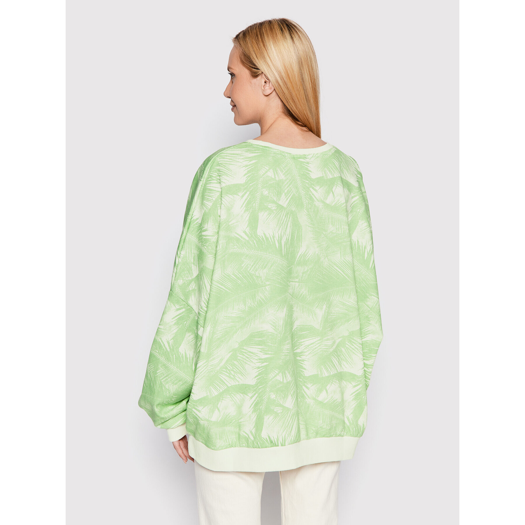 Roxy Bluză Bright Sunshine ARJFT04031 Verde Oversize - Pled.ro