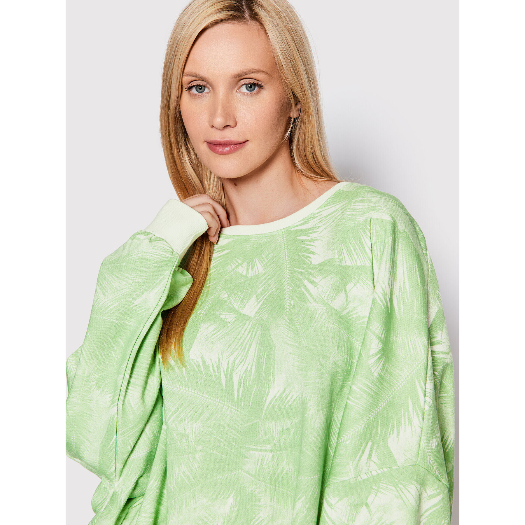 Roxy Bluză Bright Sunshine ARJFT04031 Verde Oversize - Pled.ro