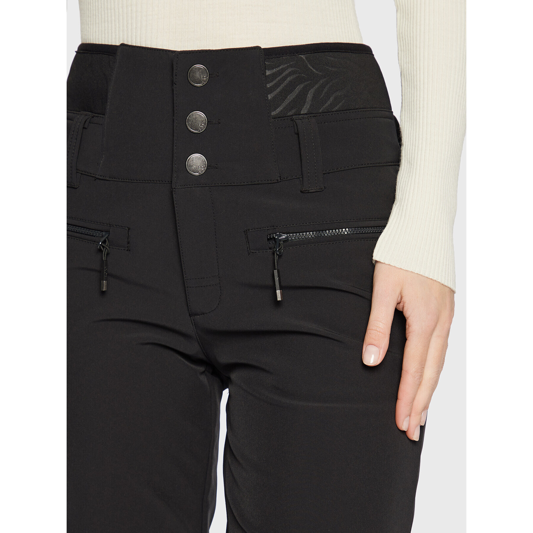 Roxy Pantaloni de schi Rising High ERJTP03213 Negru Skinny Fit - Pled.ro