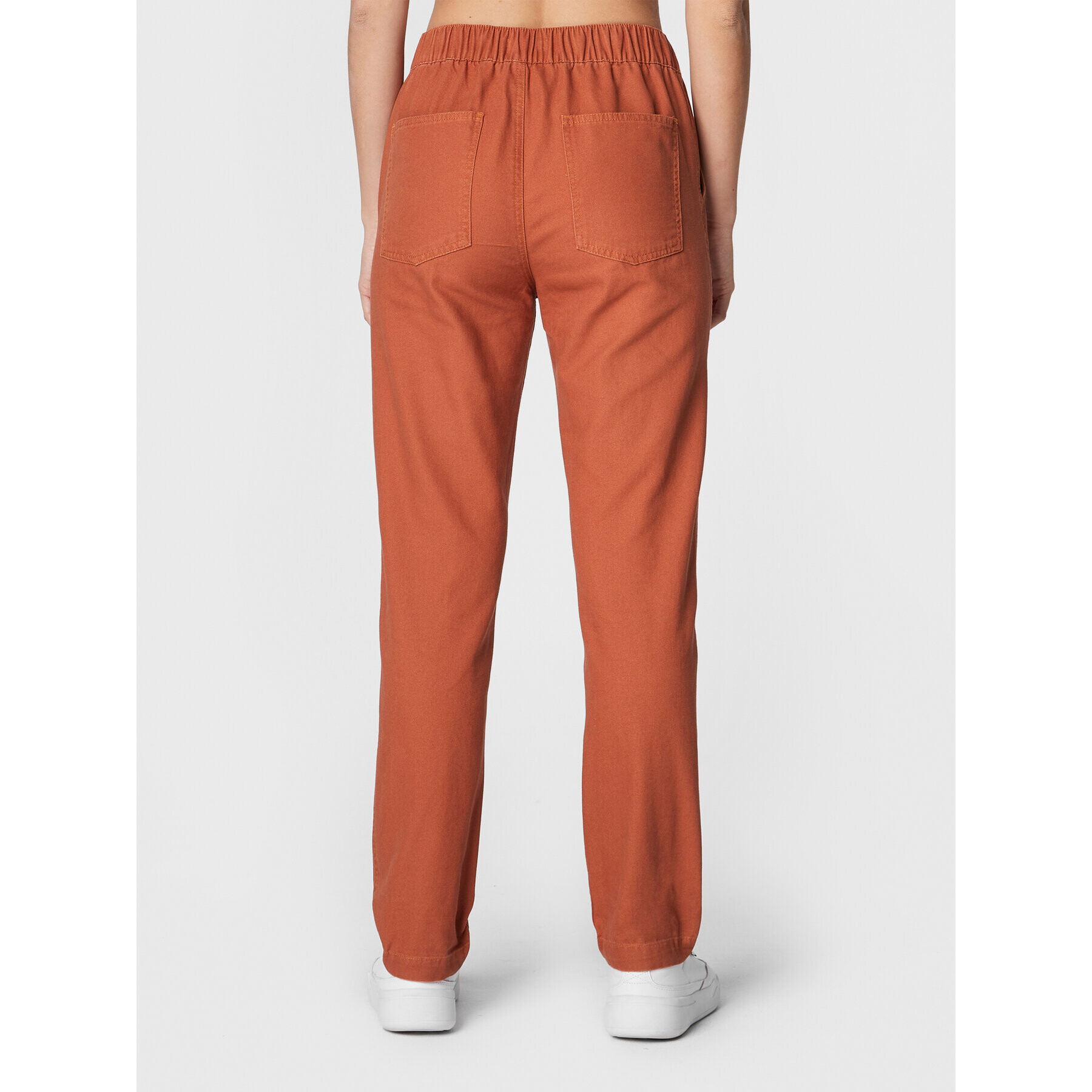 Roxy Pantaloni din material Canvas ERJNP03467 Portocaliu Relaxed Fit - Pled.ro