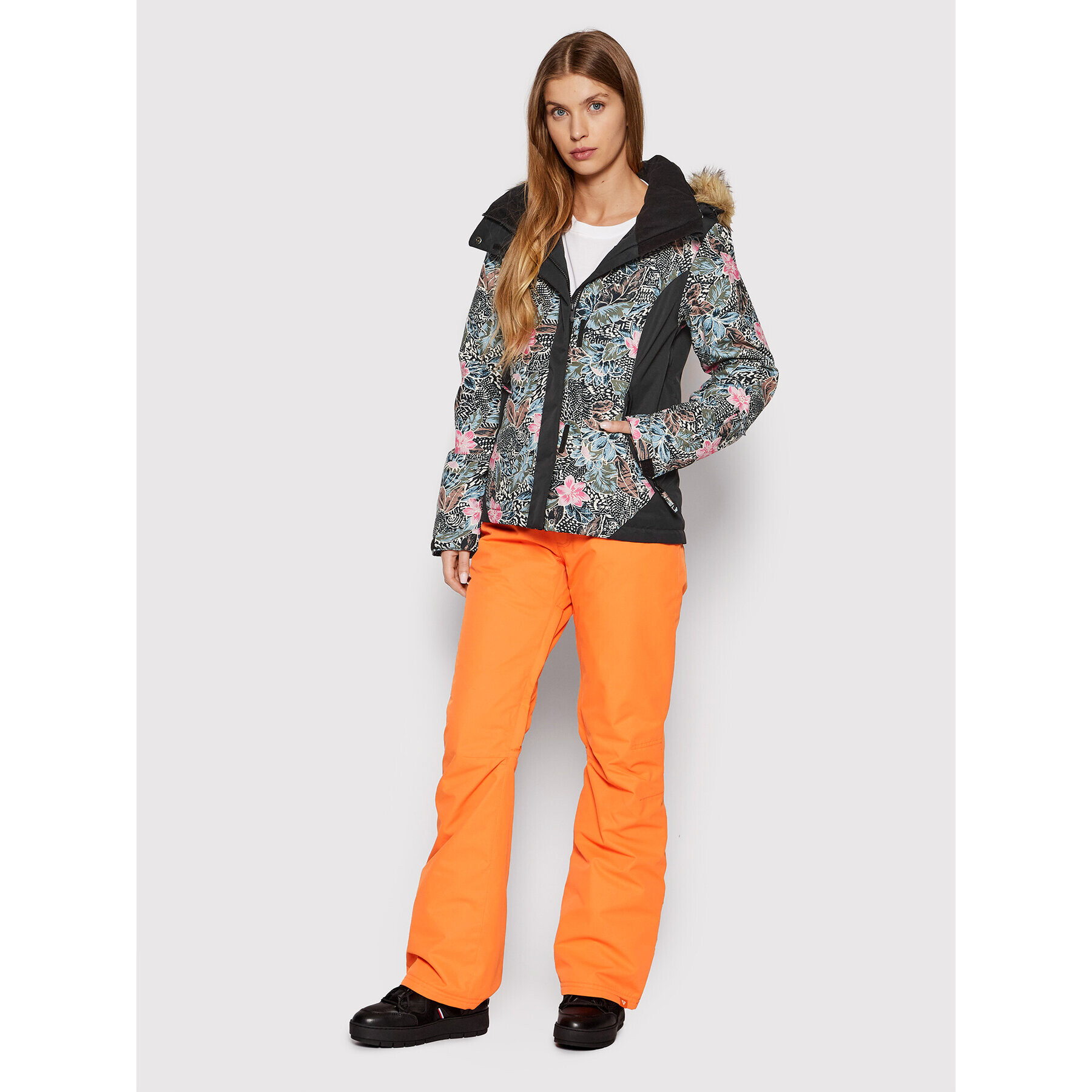 Roxy Pantaloni pentru snowboard Backyard ERJTP03167 Portocaliu Regular Fit - Pled.ro