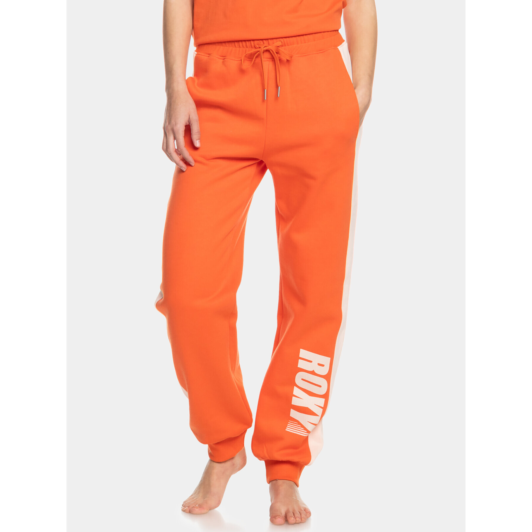 Roxy Pantaloni trening Ess Nrj Cbk Jog Otlr ERJFB03366 Portocaliu Regular Fit - Pled.ro