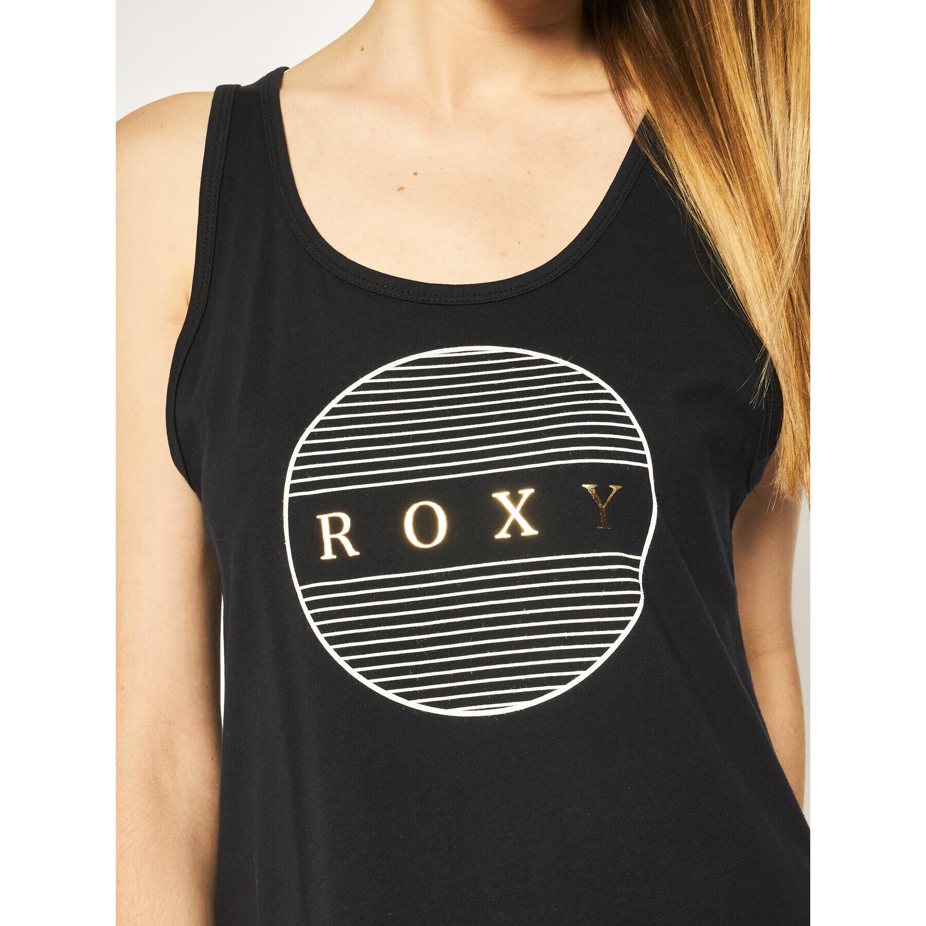 Roxy Top ERJZT04806 Negru Regular Fit - Pled.ro