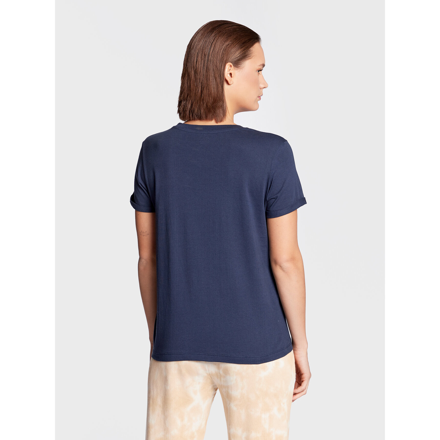 Roxy Tricou Noon Ocean ERJZT05425 Bleumarin Regular Fit - Pled.ro