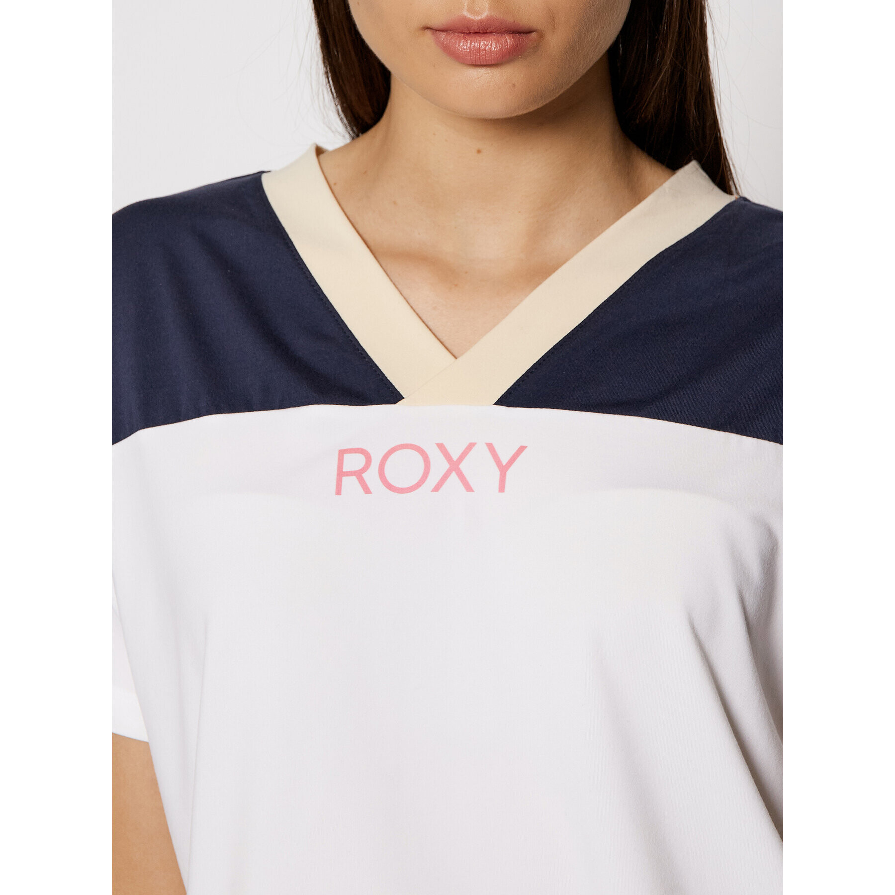 Roxy Tricou Trying Your Luck ERJZT05128 Alb Regular Fit - Pled.ro