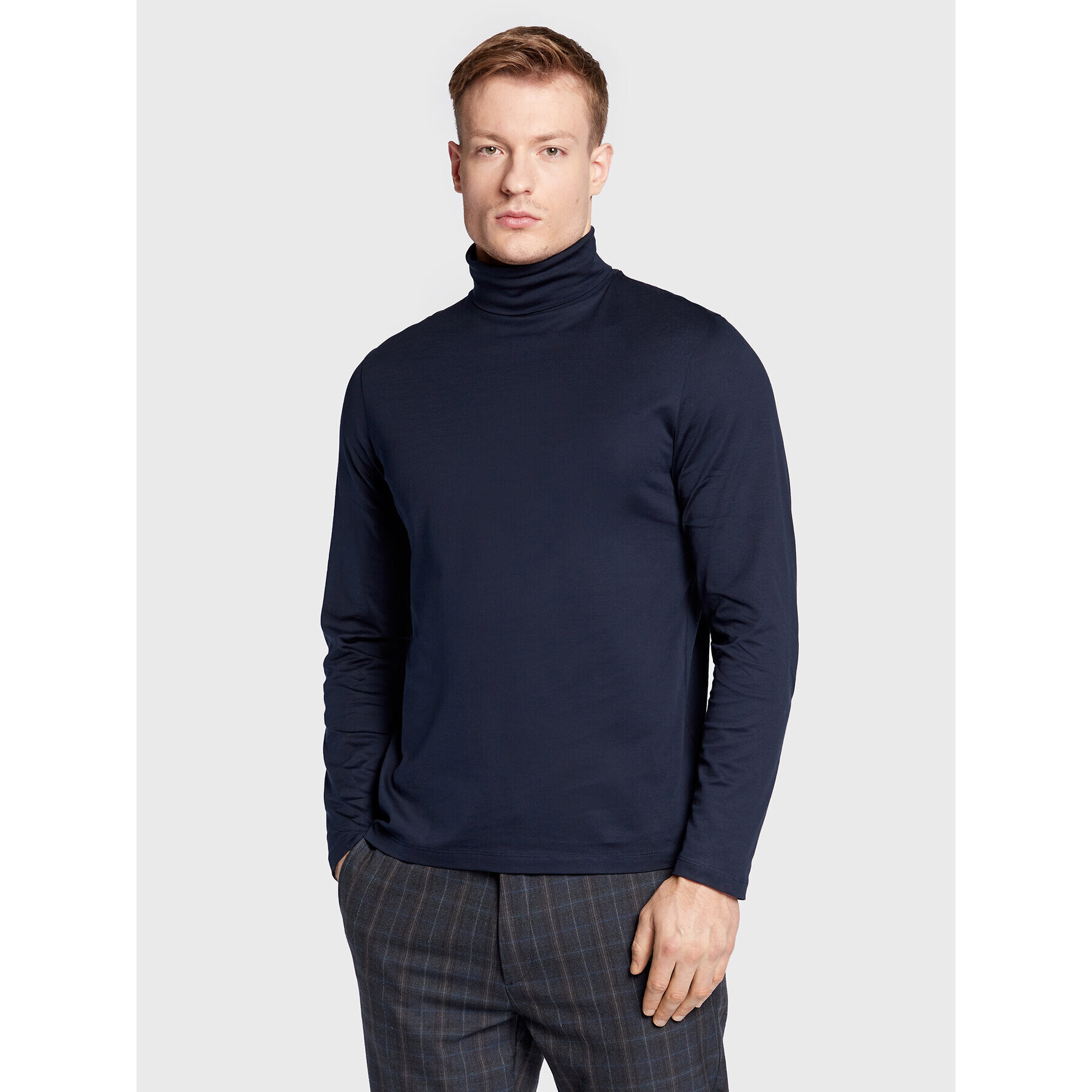 Roy Robson Bluză cu gât 7836-90 Bleumarin Regular Fit - Pled.ro