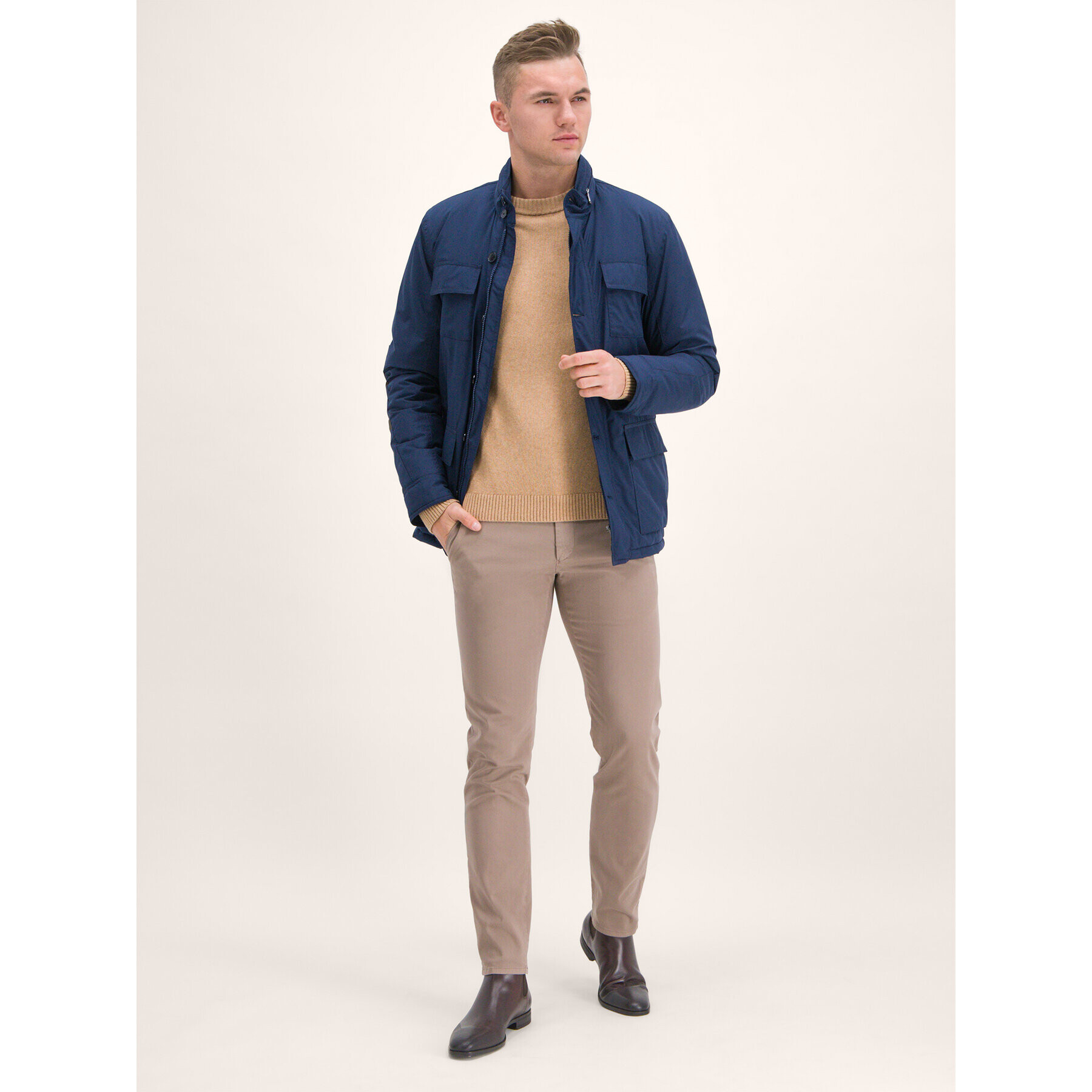 Roy Robson Geacă 1901-96 Bleumarin Slim Fit - Pled.ro