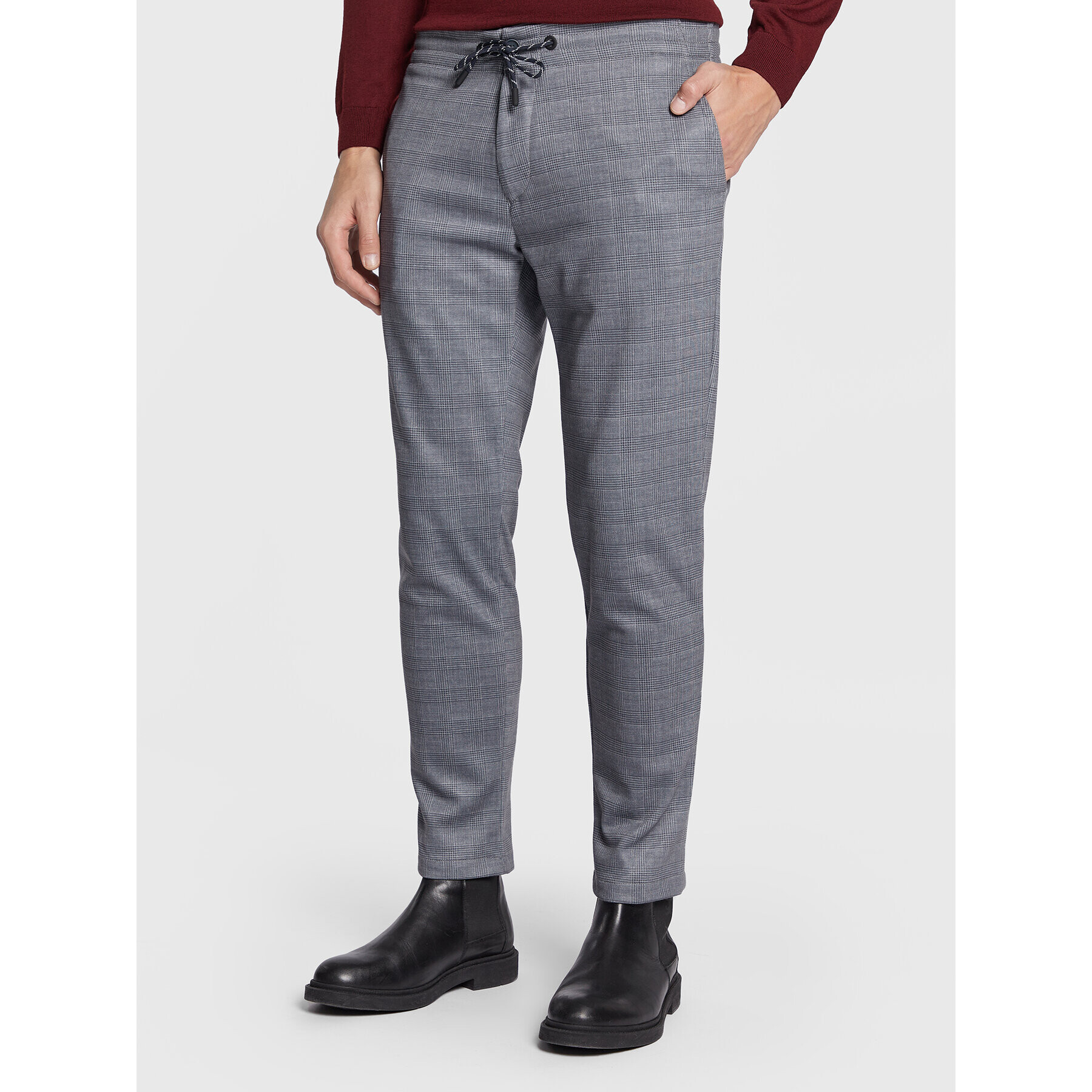 Roy Robson Pantaloni din material 968-51 Gri Relaxed Fit - Pled.ro