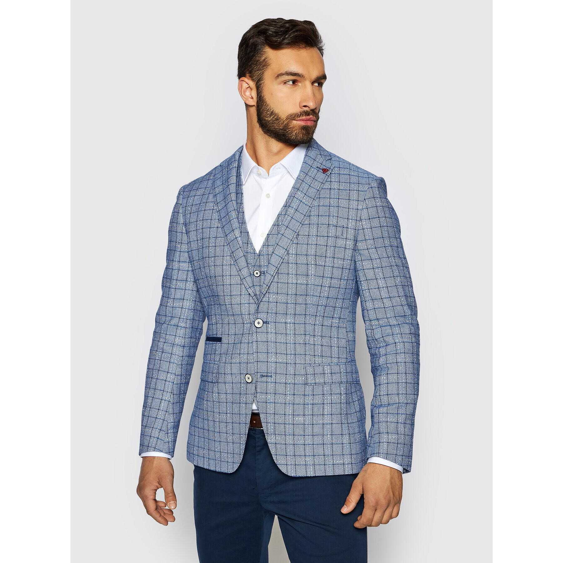 Roy Robson Sacou 2072-00 Albastru Slim Fit - Pled.ro