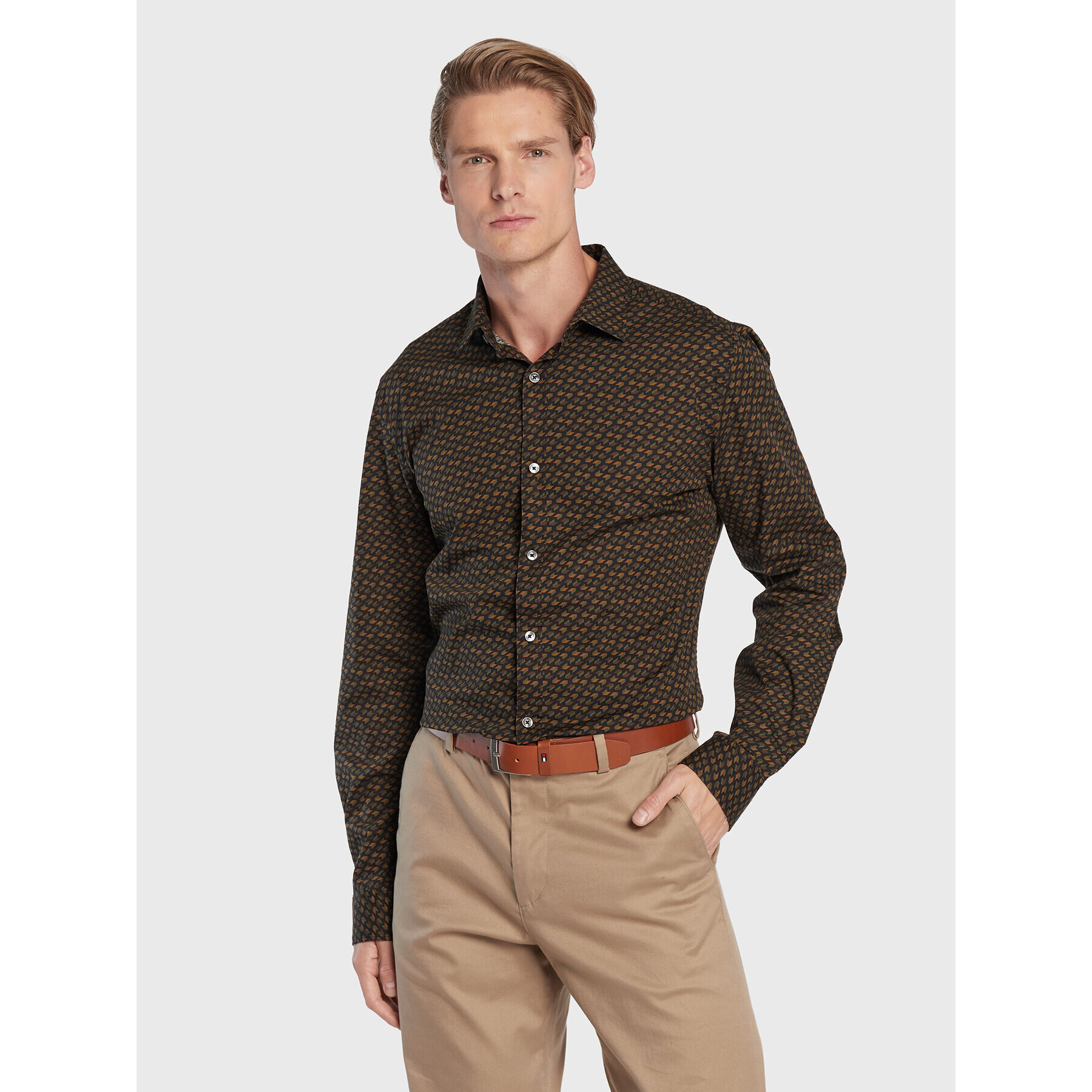 s.Oliver Cămașă 2121015 Negru Slim Fit - Pled.ro