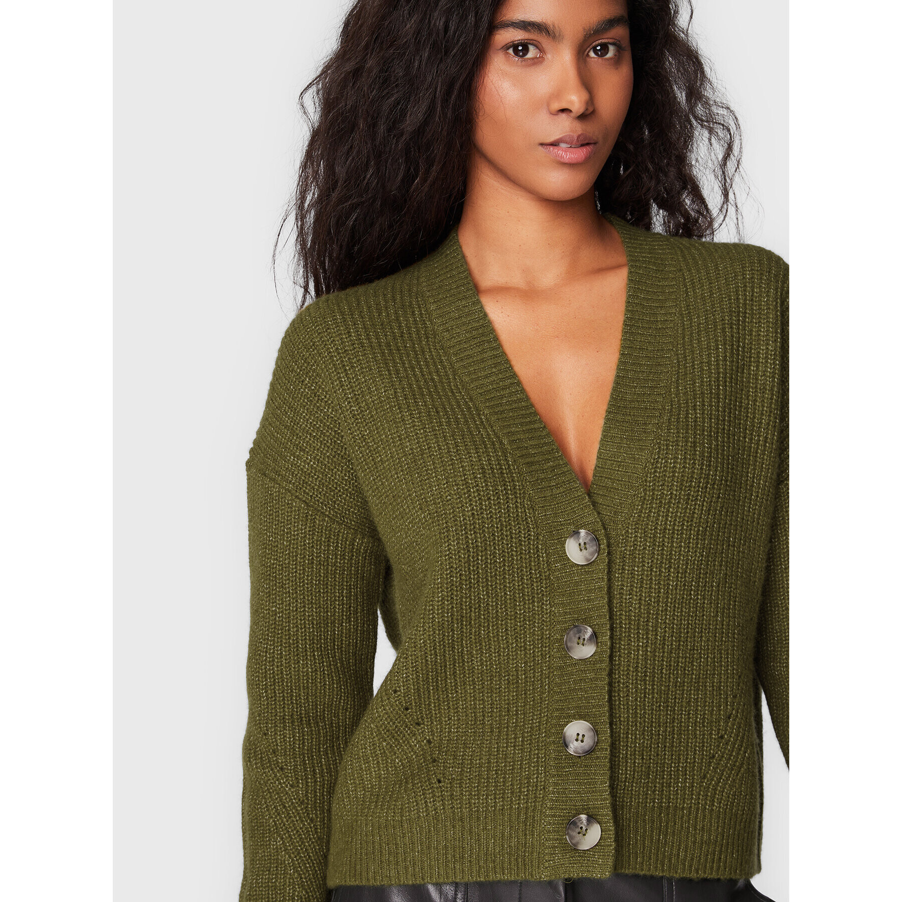 s.Oliver Cardigan 2120594 Verde Regular Fit - Pled.ro