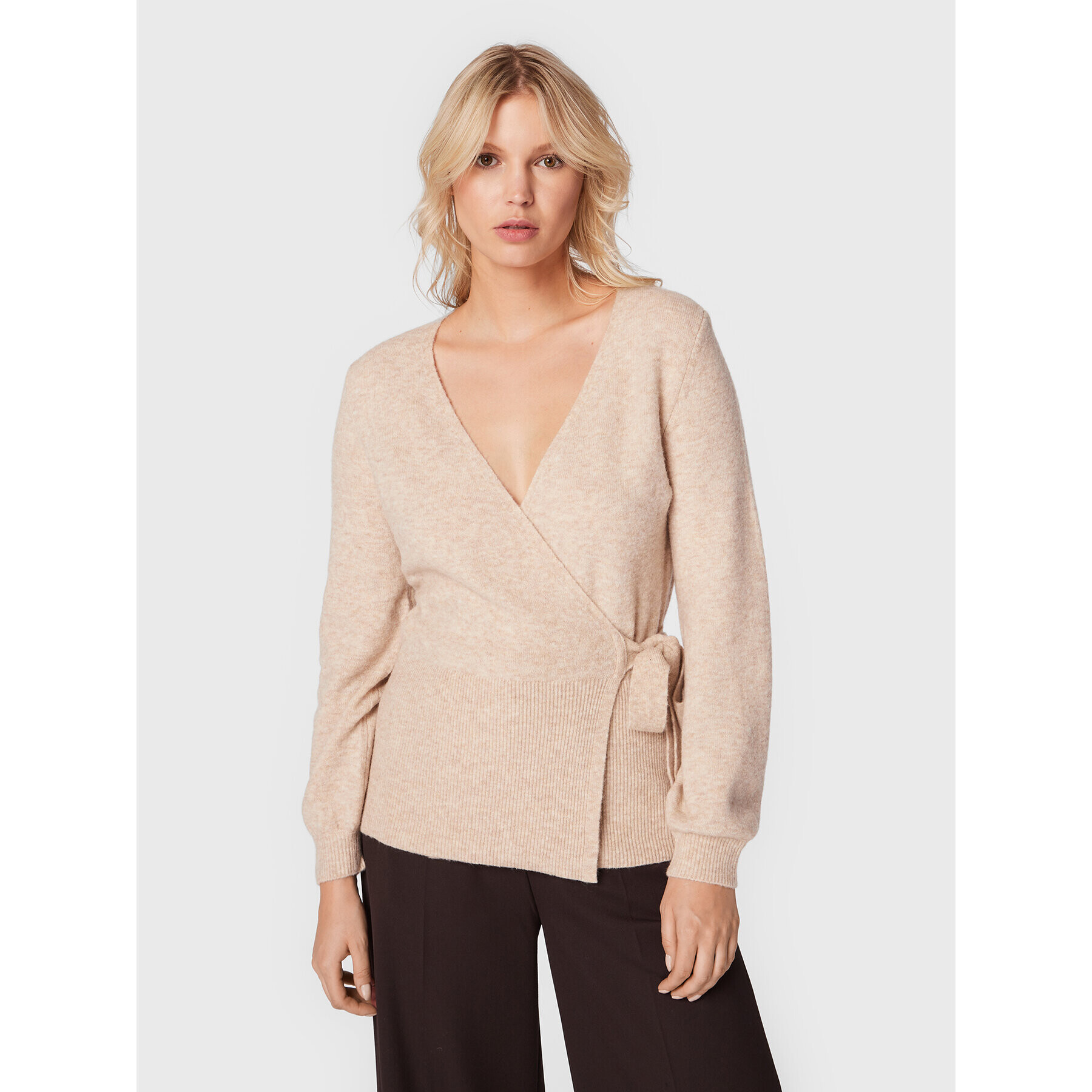 s.Oliver Cardigan 2121668 Bej Regular Fit - Pled.ro