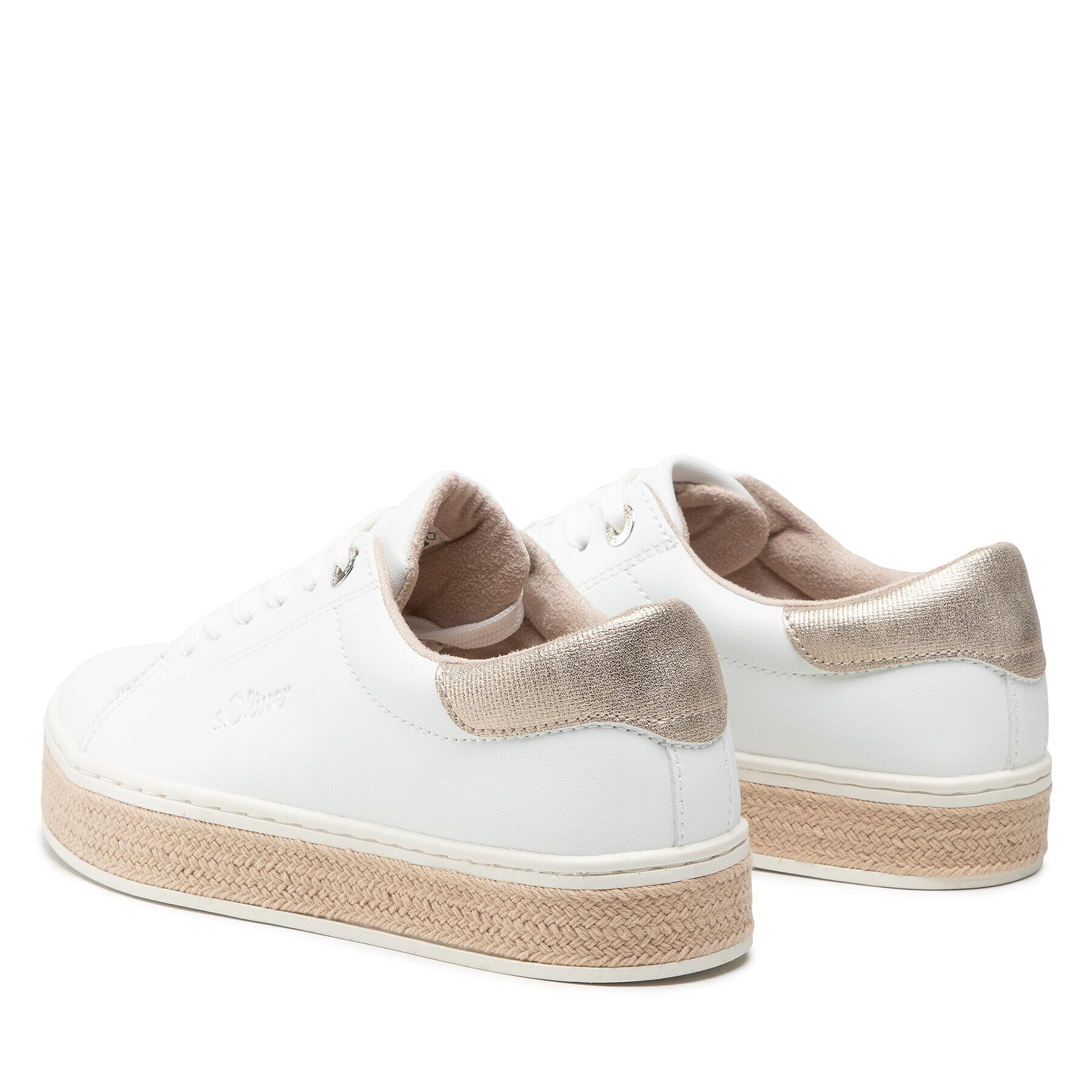 s.Oliver Espadrile 5-23637-28 Alb - Pled.ro