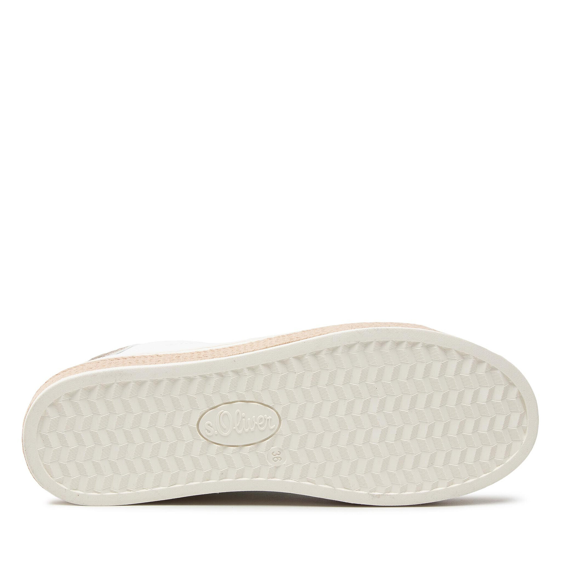 s.Oliver Espadrile 5-23637-28 Alb - Pled.ro