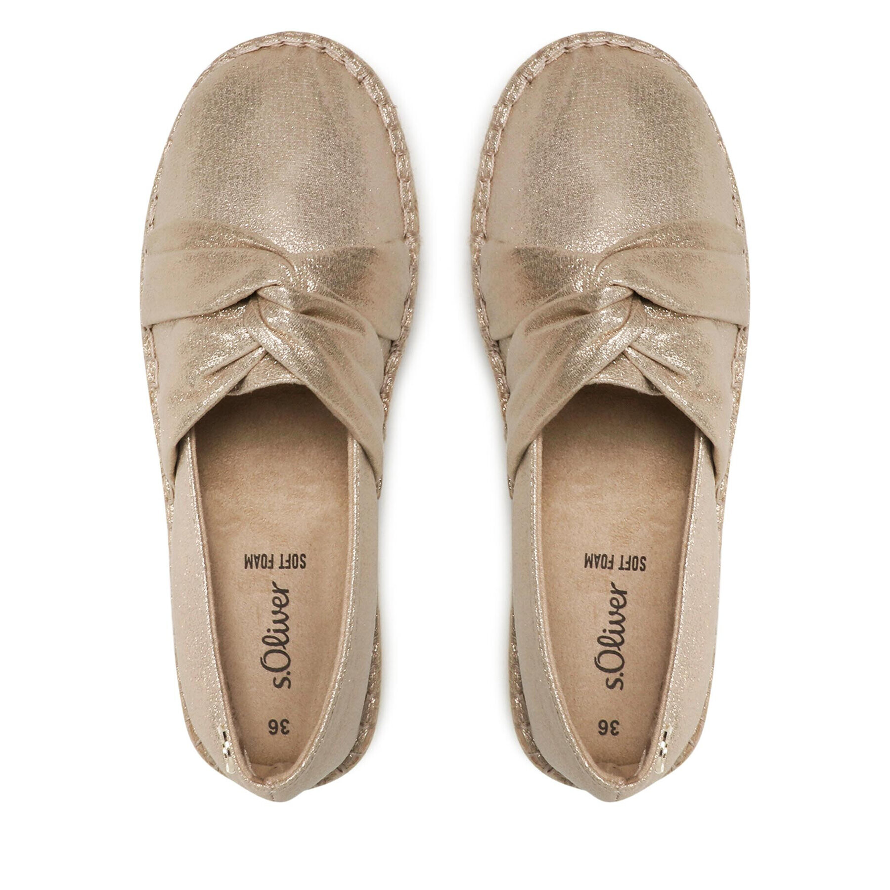 s.Oliver Espadrile 5-24206-28 Auriu - Pled.ro