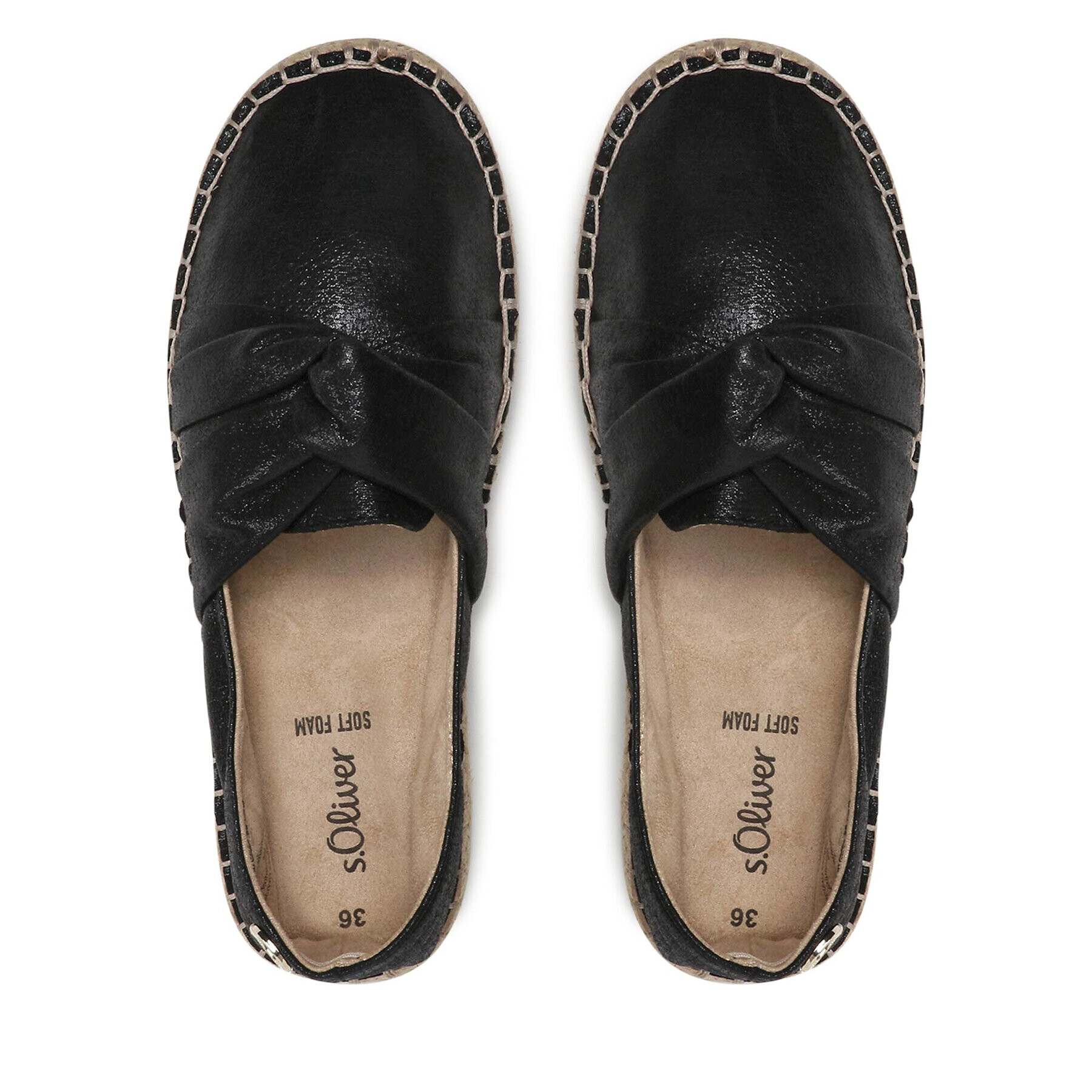 s.Oliver Espadrile 5-24206-28 Negru - Pled.ro