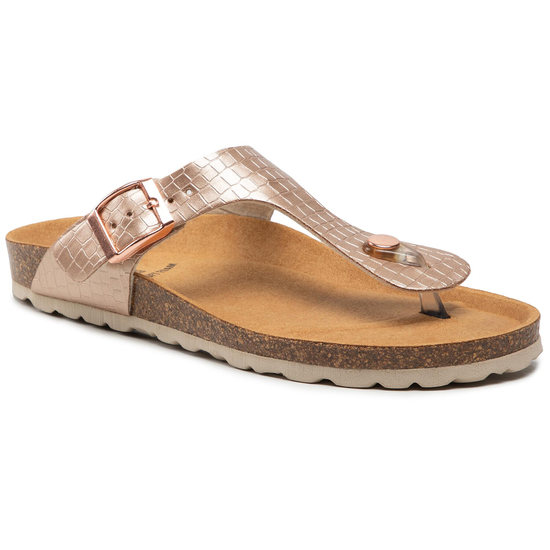 s.Oliver Flip flop 5-27124-26 Auriu - Pled.ro