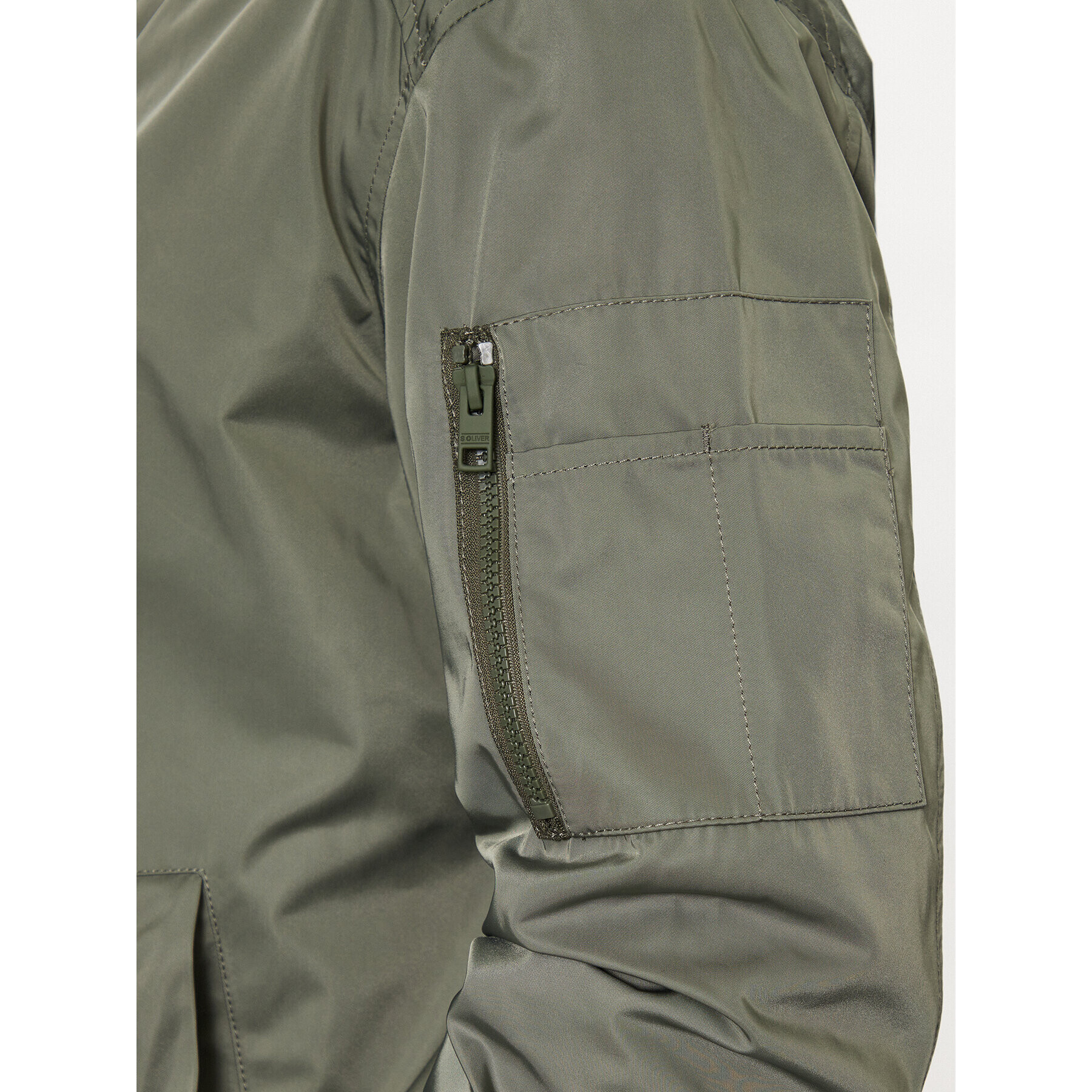 s.Oliver Geacă bomber 2126485 Verde Regular Fit - Pled.ro