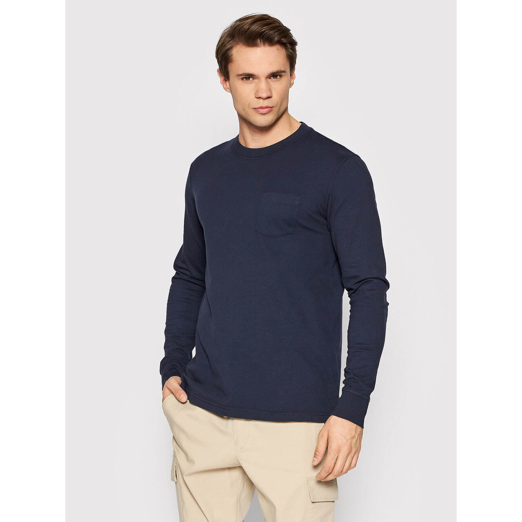 s.Oliver Longsleeve 2111364 Bleumarin Regular Fit - Pled.ro