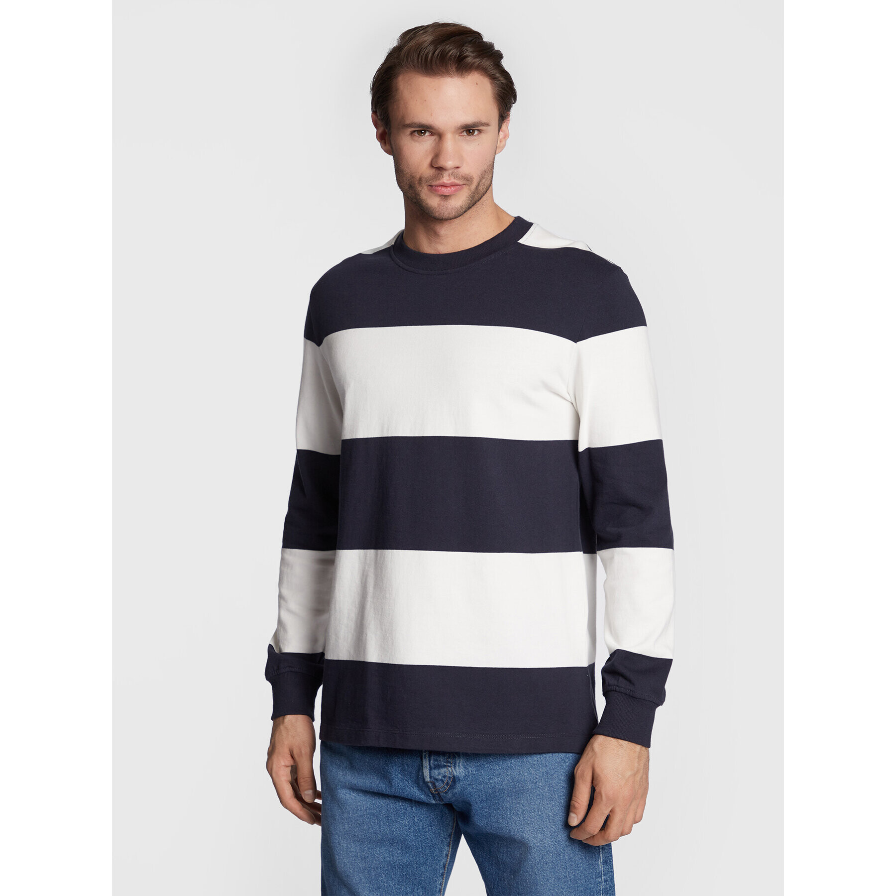 s.Oliver Longsleeve 2119206 Bleumarin Regular Fit - Pled.ro