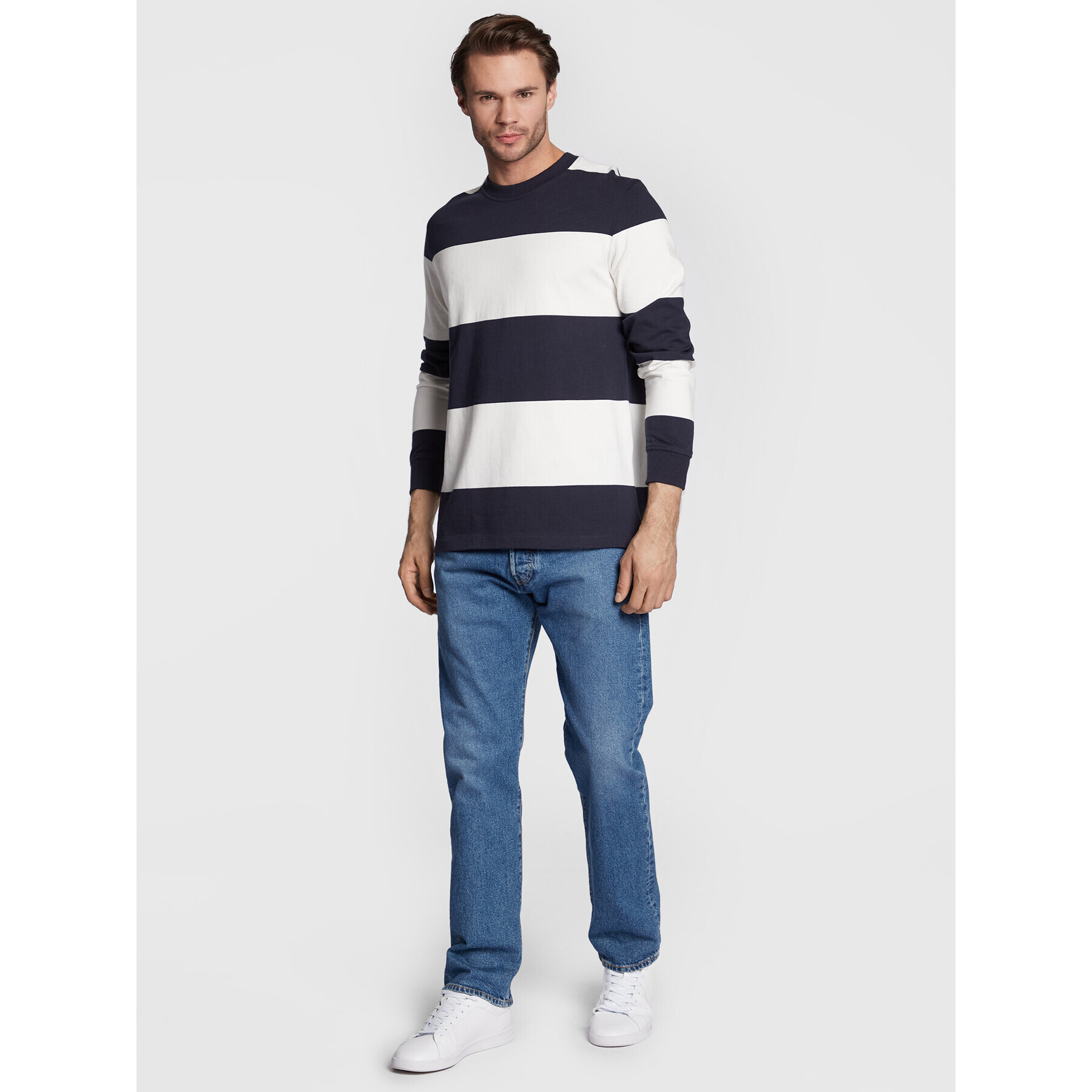 s.Oliver Longsleeve 2119206 Bleumarin Regular Fit - Pled.ro