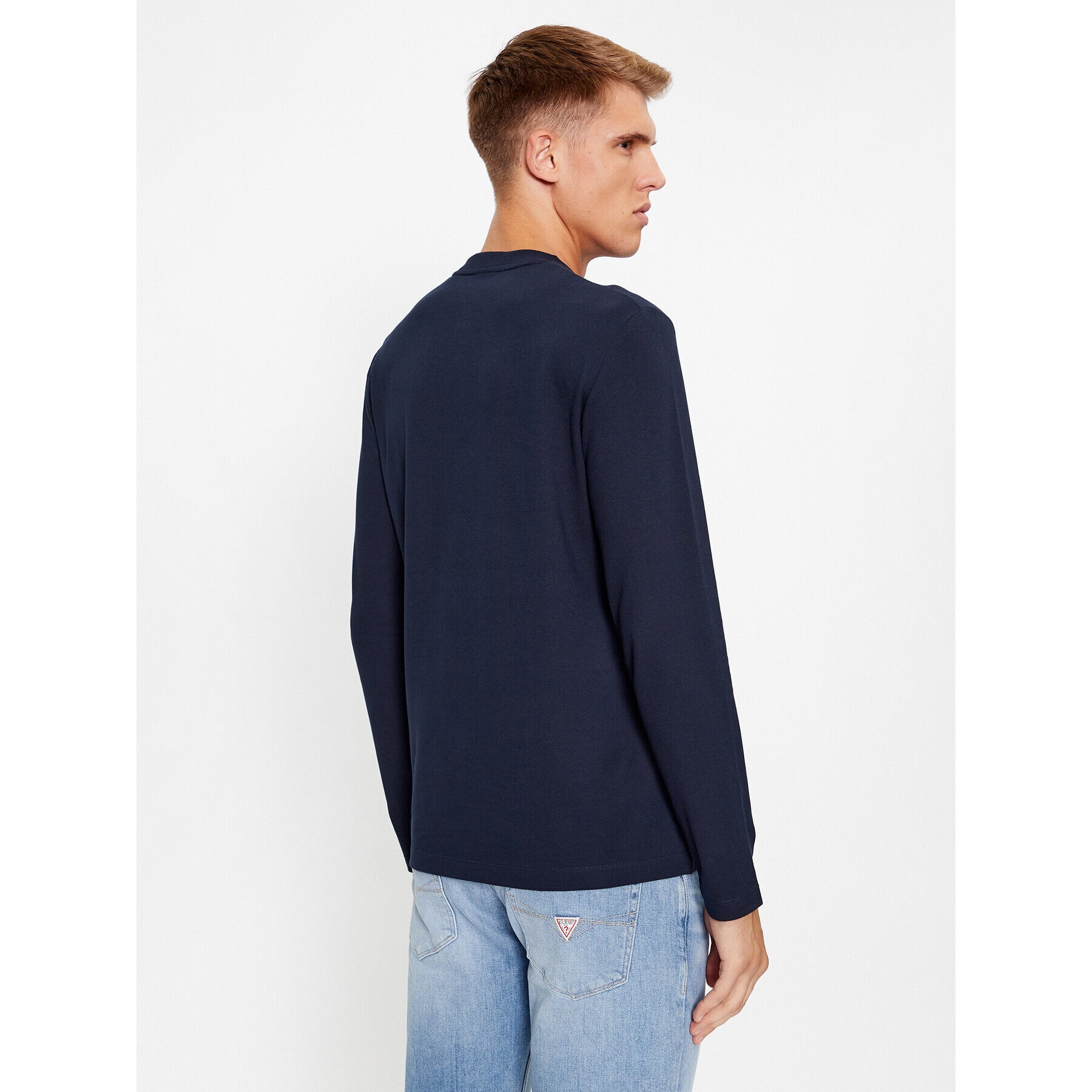 s.Oliver Longsleeve 2135697 Bleumarin Regular Fit - Pled.ro