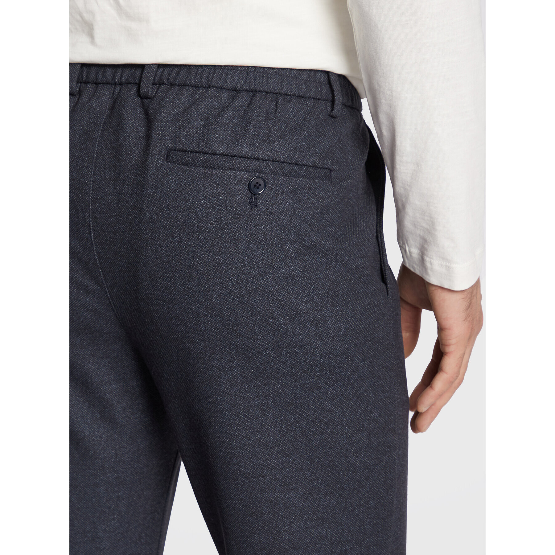 s.Oliver Pantaloni din material 2120643 Bleumarin Regular Fit - Pled.ro