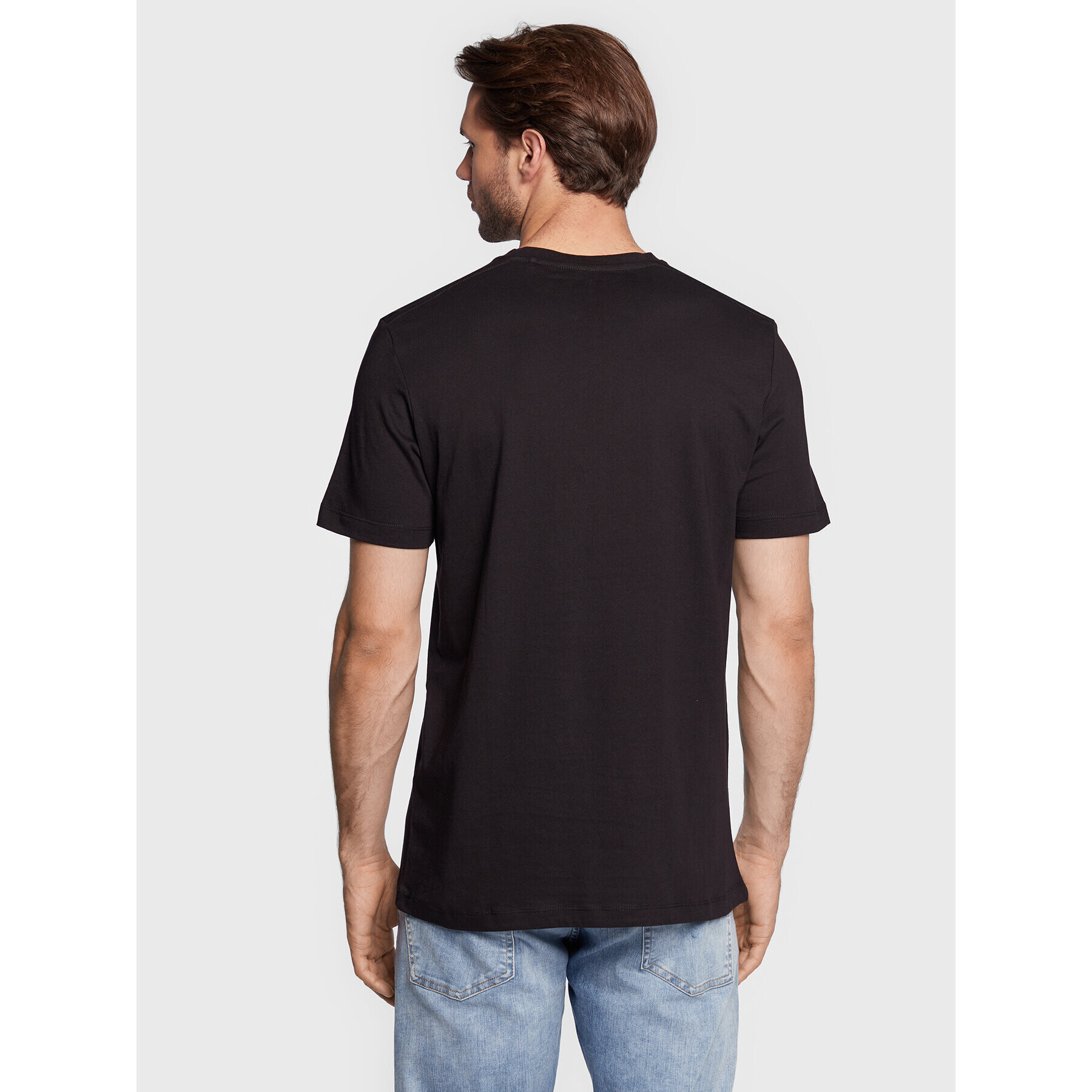 s.Oliver Tricou 2057432 Negru Regular Fit - Pled.ro