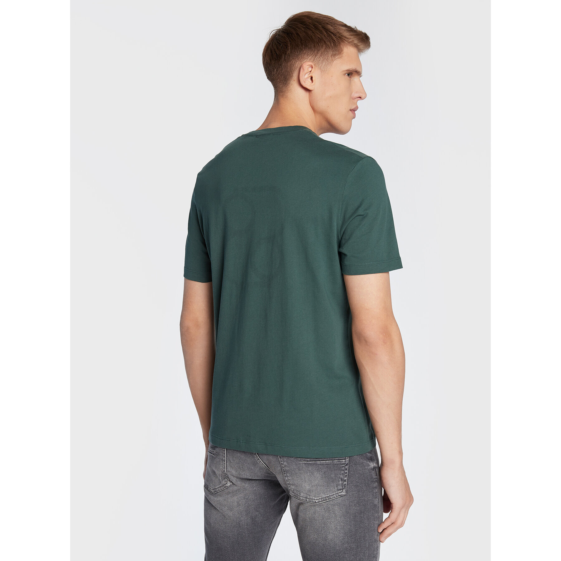 s.Oliver Tricou 2117806 Verde Regular Fit - Pled.ro