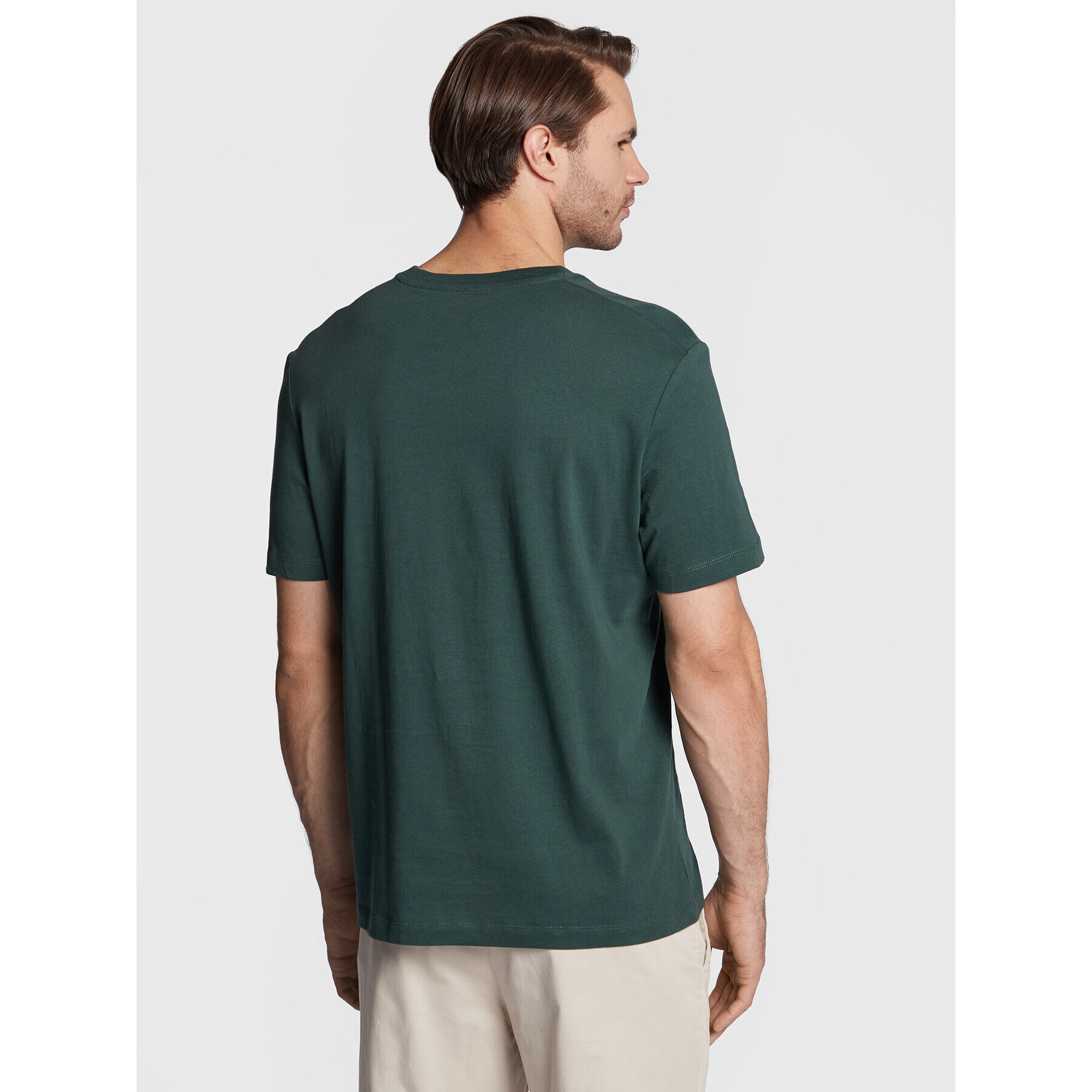 s.Oliver Tricou 2119055 Verde Regular Fit - Pled.ro