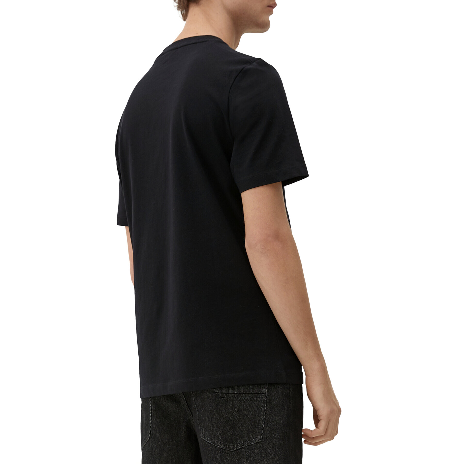 s.Oliver Tricou 2129464 Negru Regular Fit - Pled.ro