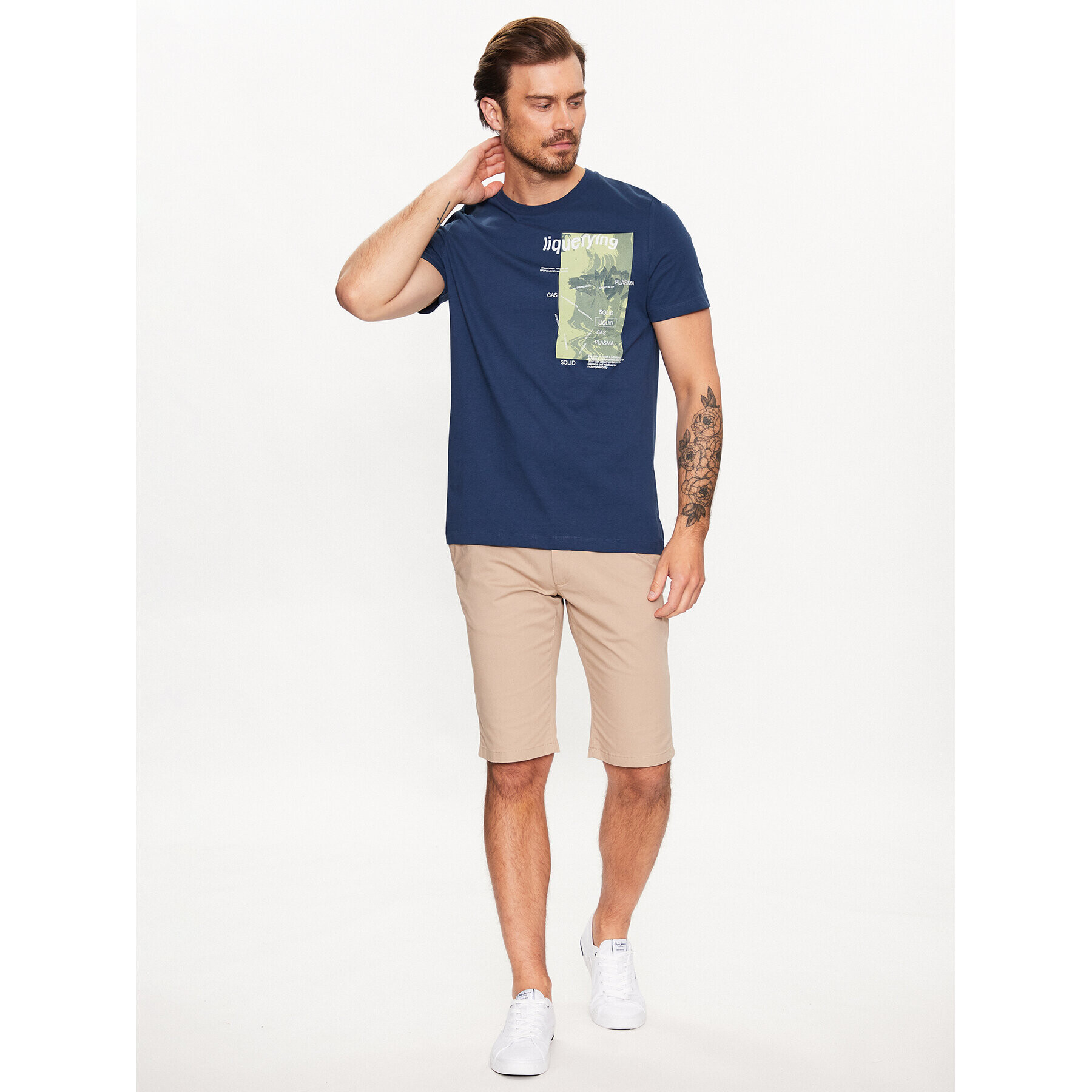 s.Oliver Tricou 2129860 Bleumarin Regular Fit - Pled.ro