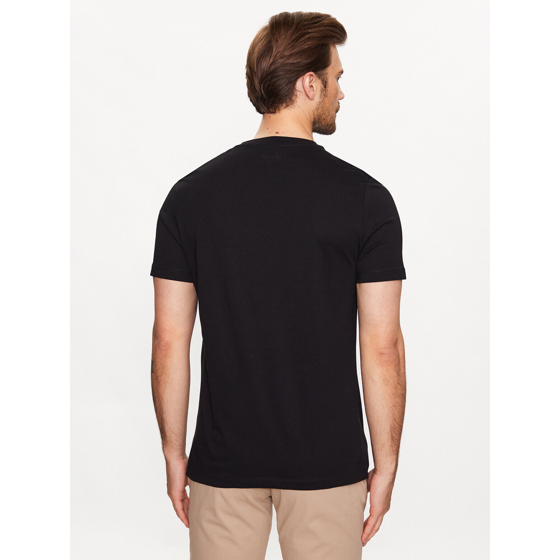 s.Oliver Tricou 2129860 Negru Regular Fit - Pled.ro