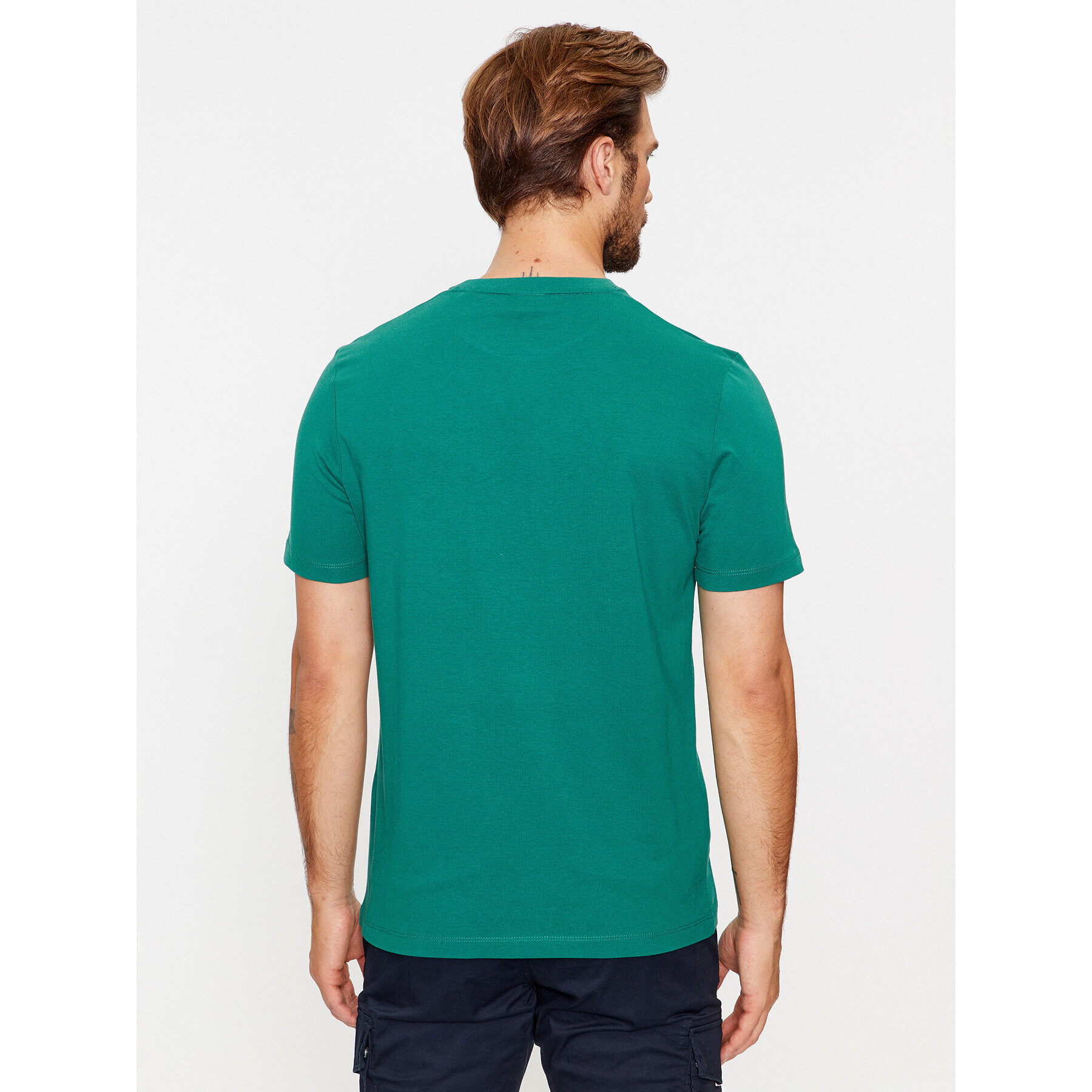 s.Oliver Tricou 2135685 Verde Regular Fit - Pled.ro