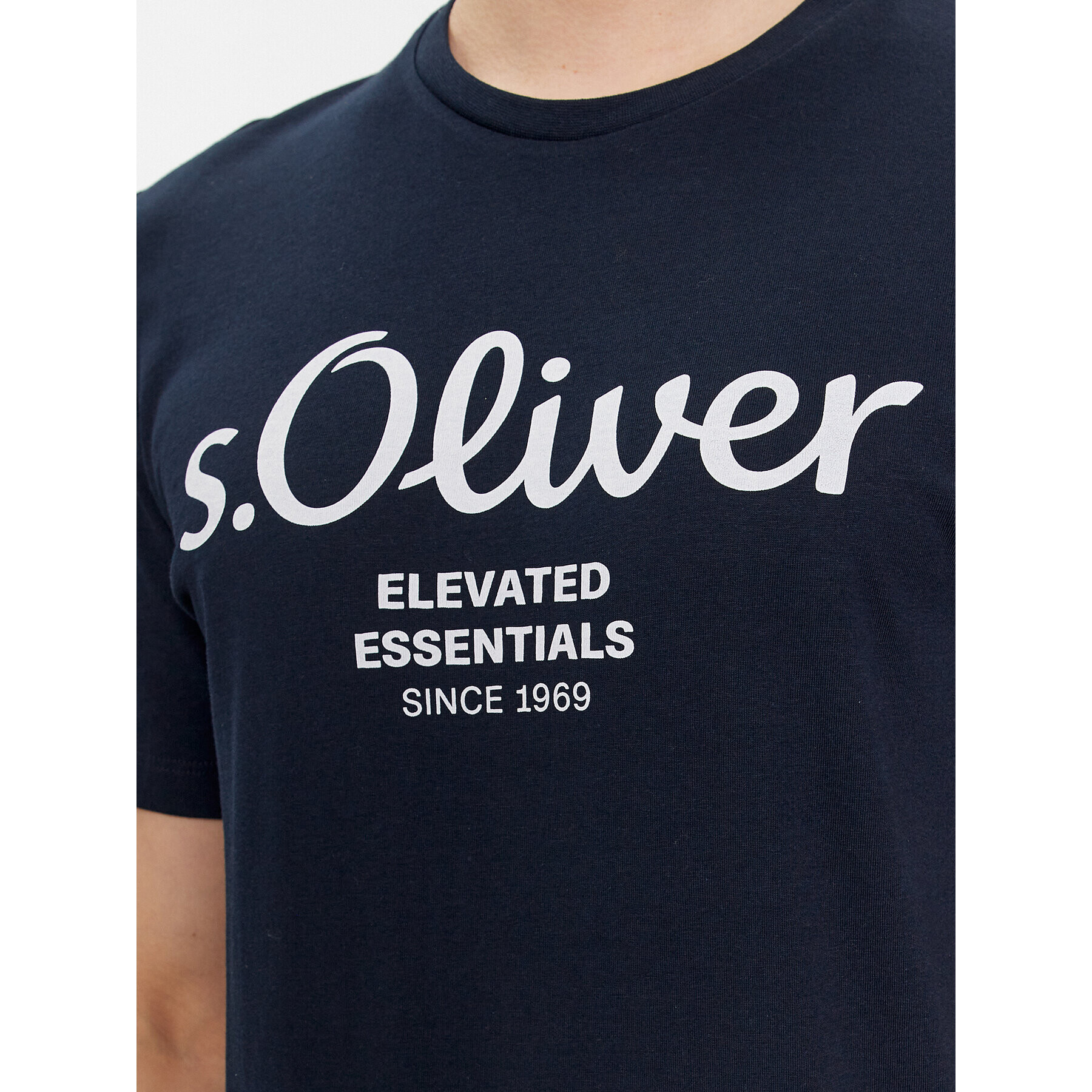 s.Oliver Tricou 2139909 Albastru Regular Fit - Pled.ro