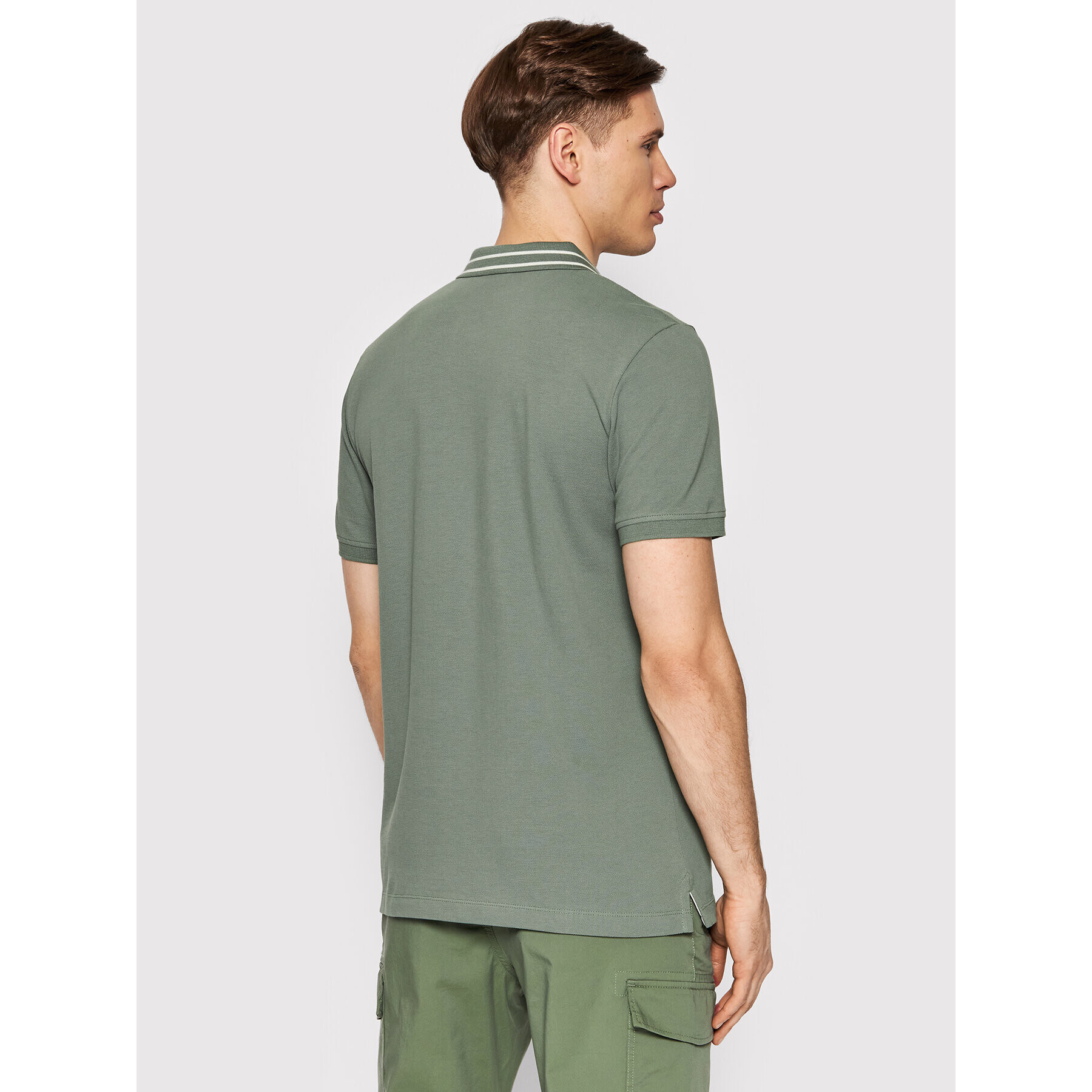 s.Oliver Tricou polo 2111299 Verde Regular Fit - Pled.ro