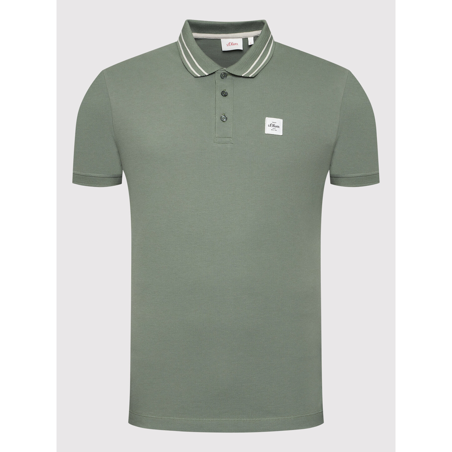 s.Oliver Tricou polo 2111299 Verde Regular Fit - Pled.ro