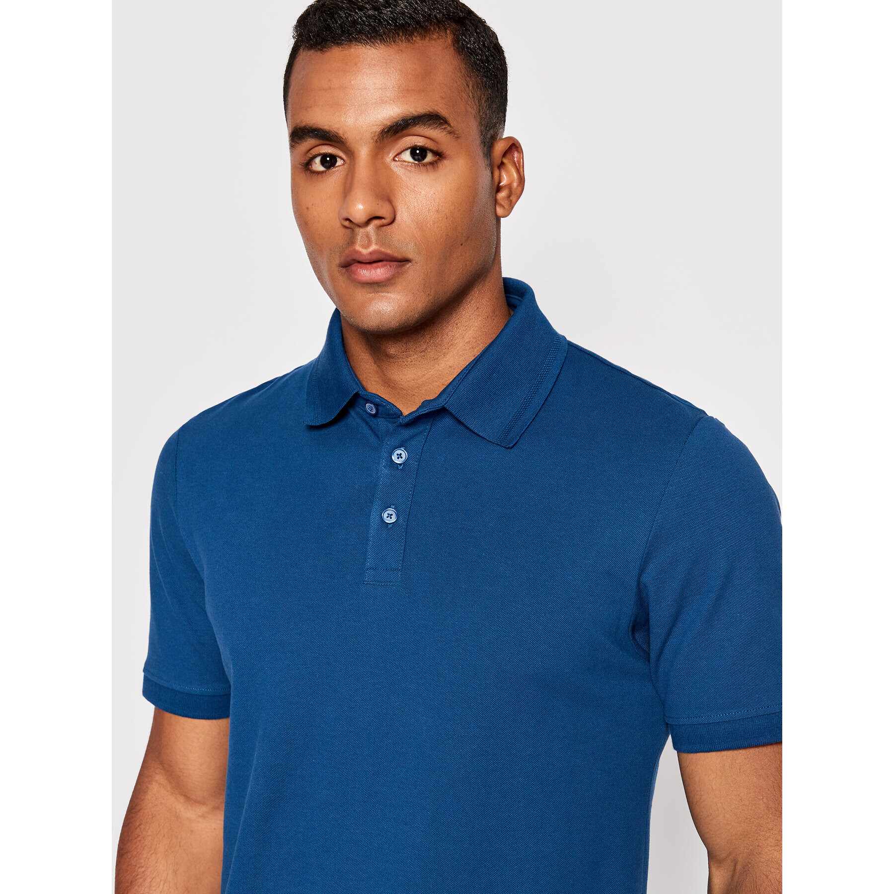 s.Oliver Tricou polo 211329 Albastru Tailored Fit - Pled.ro