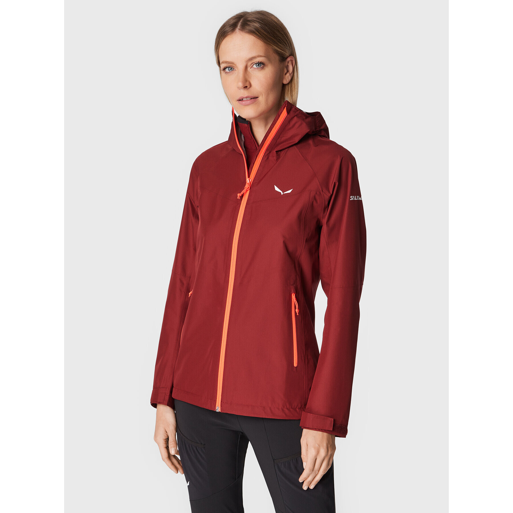 Salewa Geacă de ploaie Puez (Aqua 3) Ptx 24546 Vișiniu Regular Fit - Pled.ro