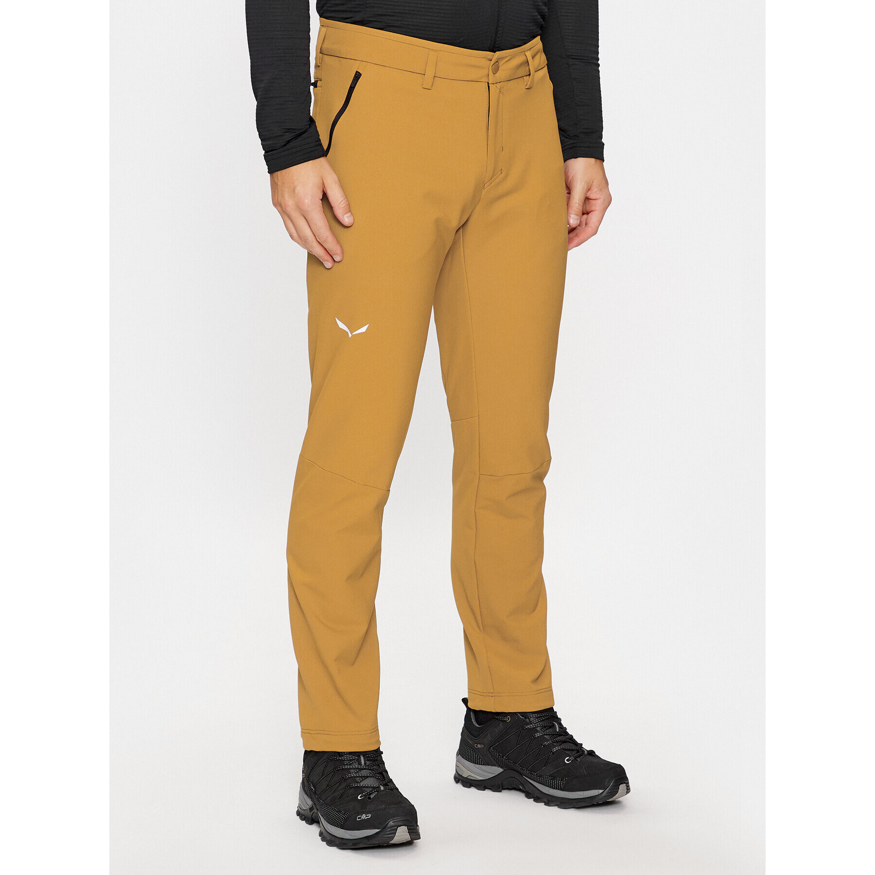 Salewa Pantaloni outdoor Puez Dolomitc 2 Dst 28484 Maro Slim Fit - Pled.ro